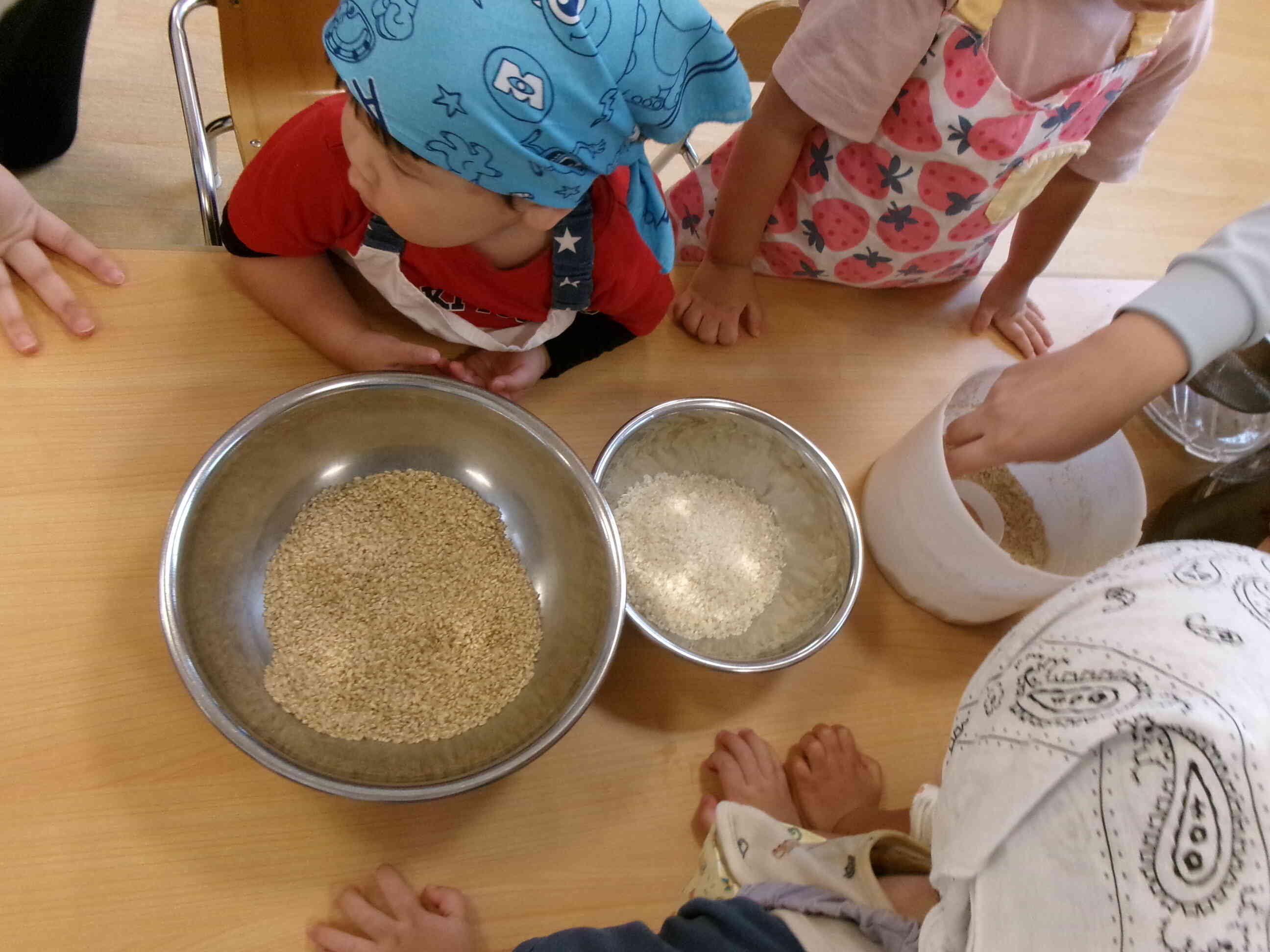 お米が白くなった!