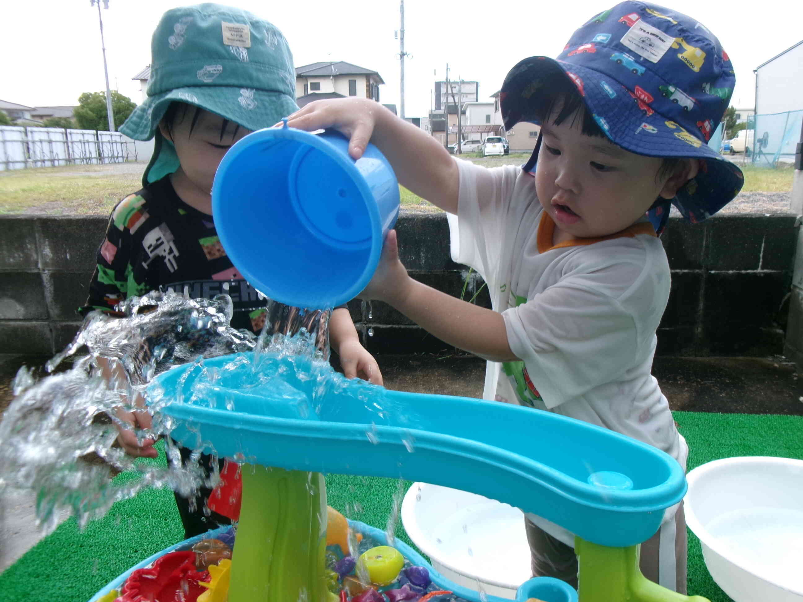 水遊び２歳児