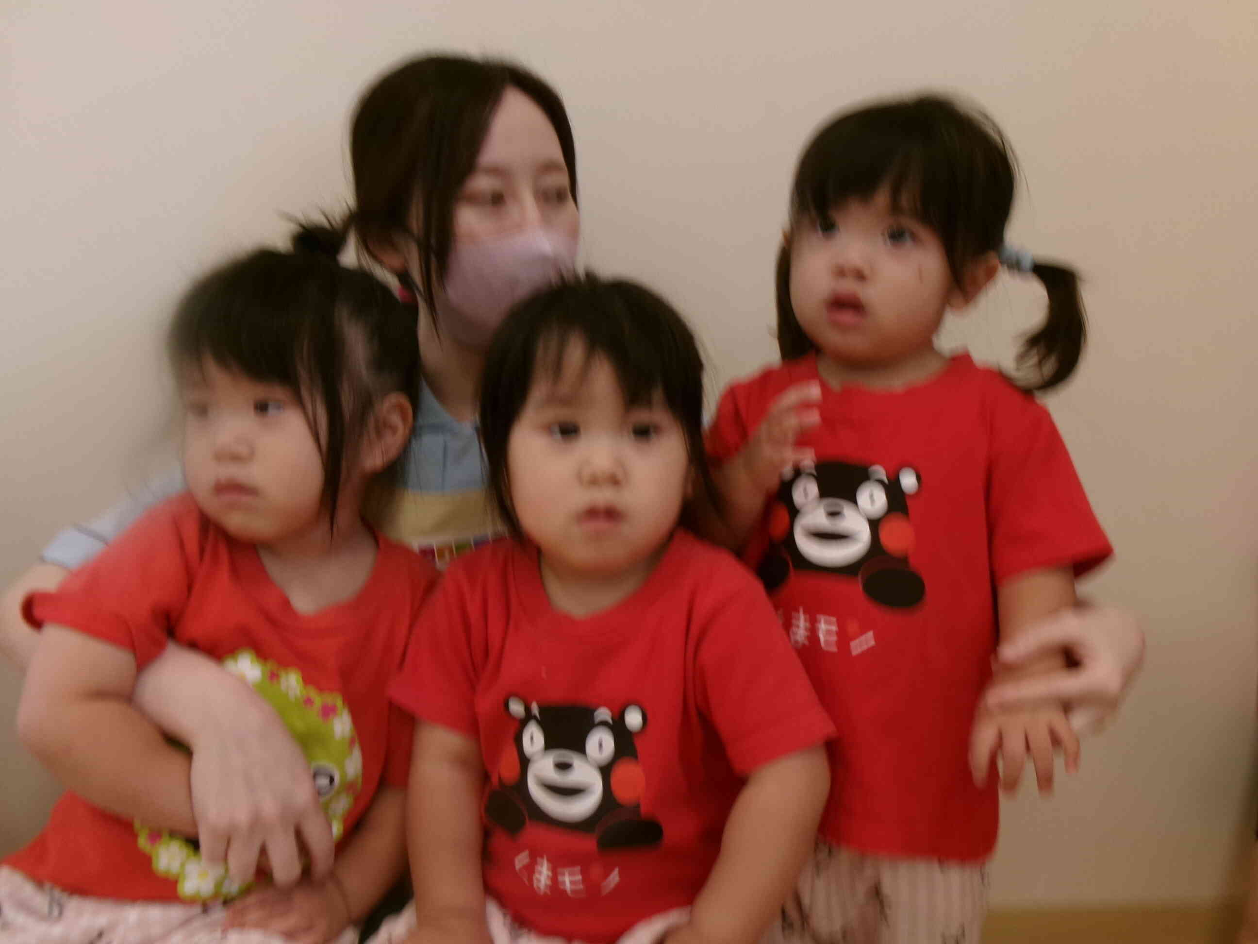 くまモンTシャツでお出迎え