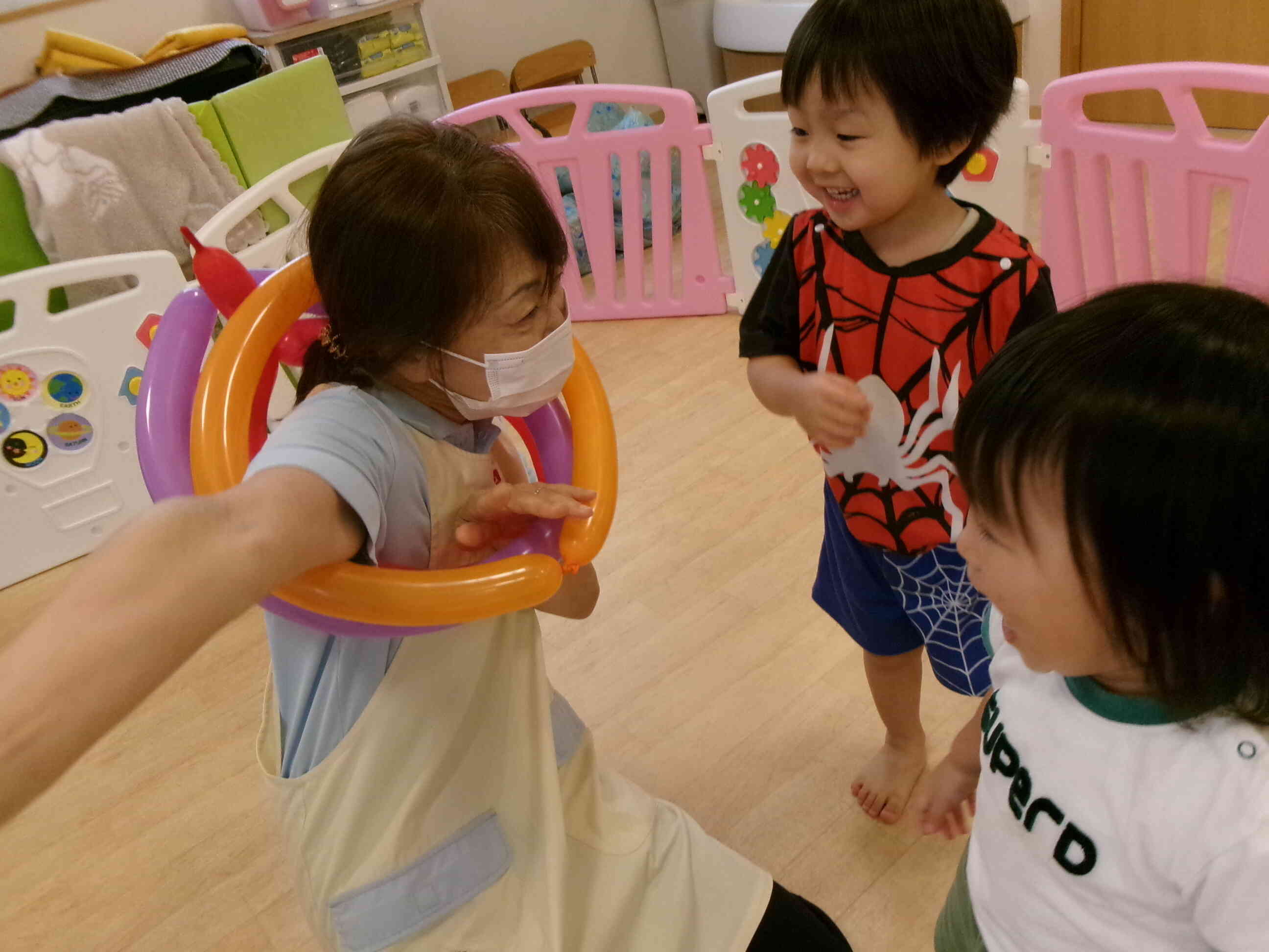 輪っかで遊ぶと・・