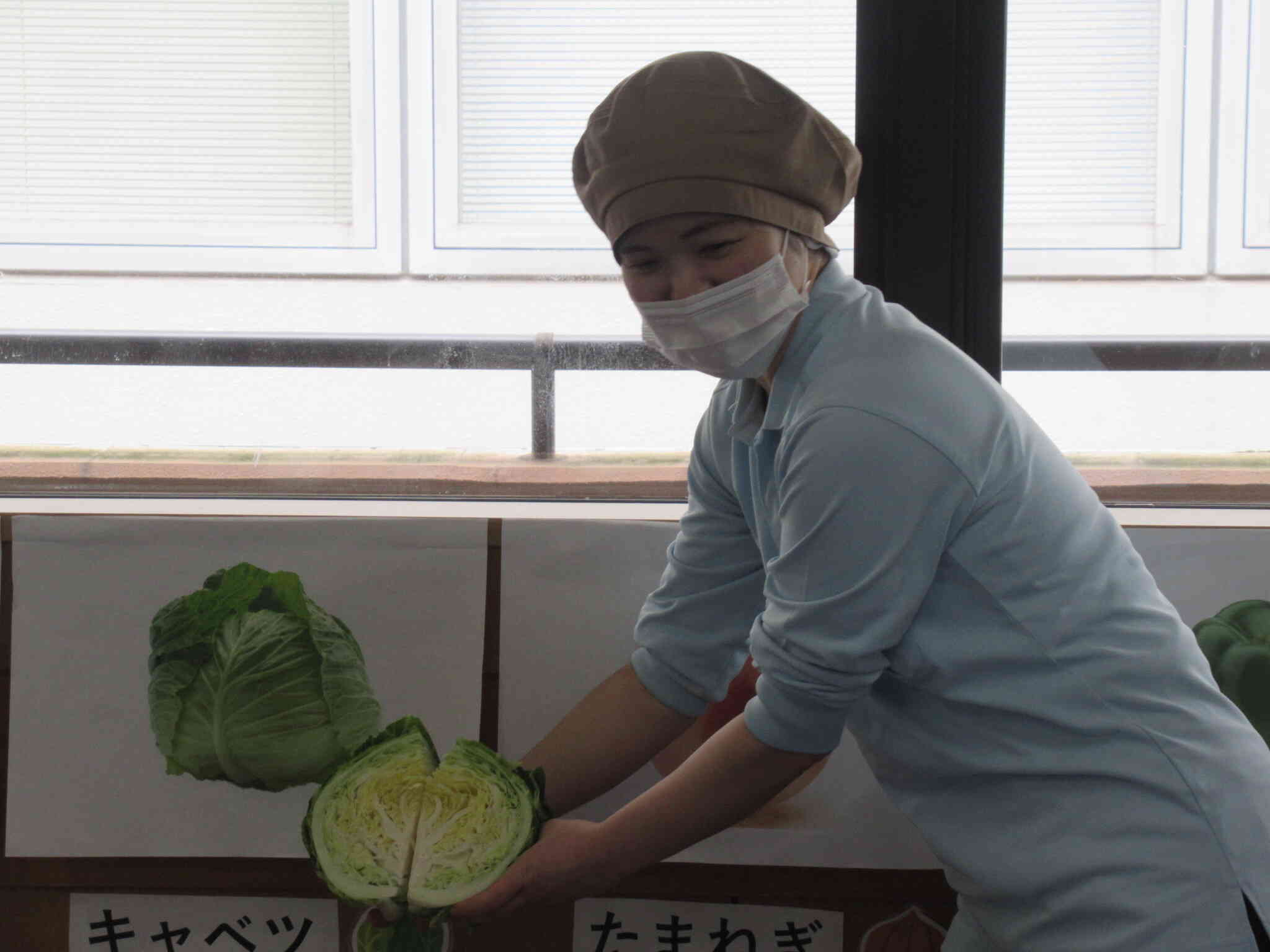野菜の断面も観察しました！