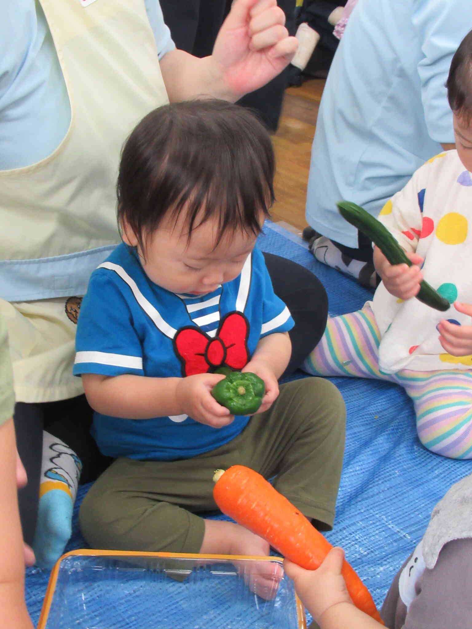 食育～いろんな野菜に触れよう～全クラス