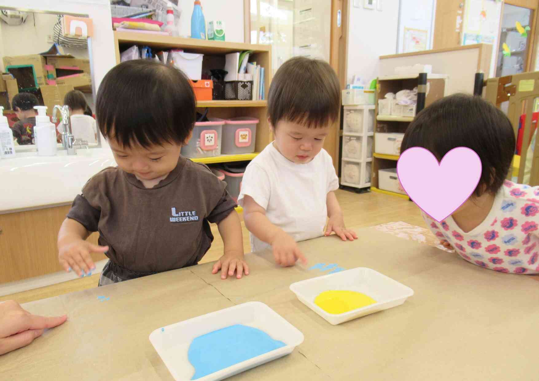 絵の具あそび♪
