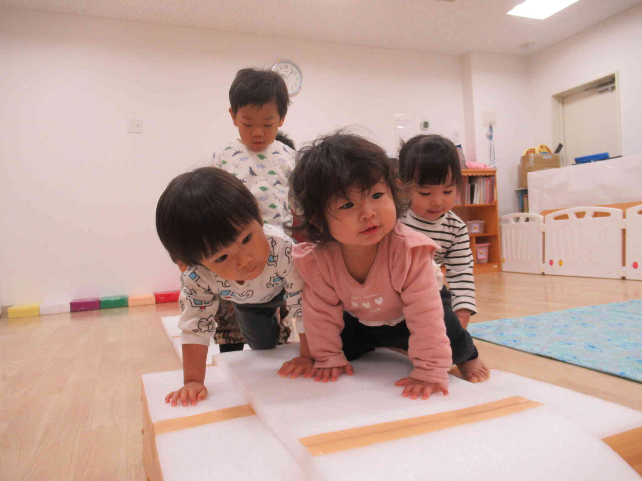 本日の活動（あひる組、うさぎ組）