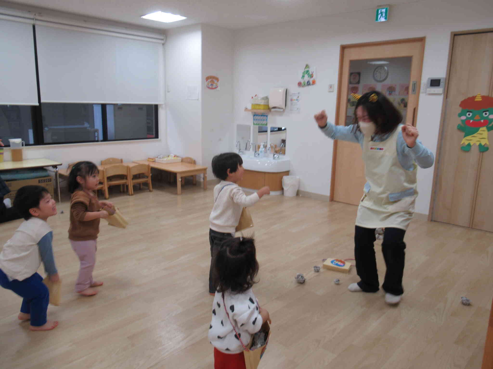 先生鬼が登場～