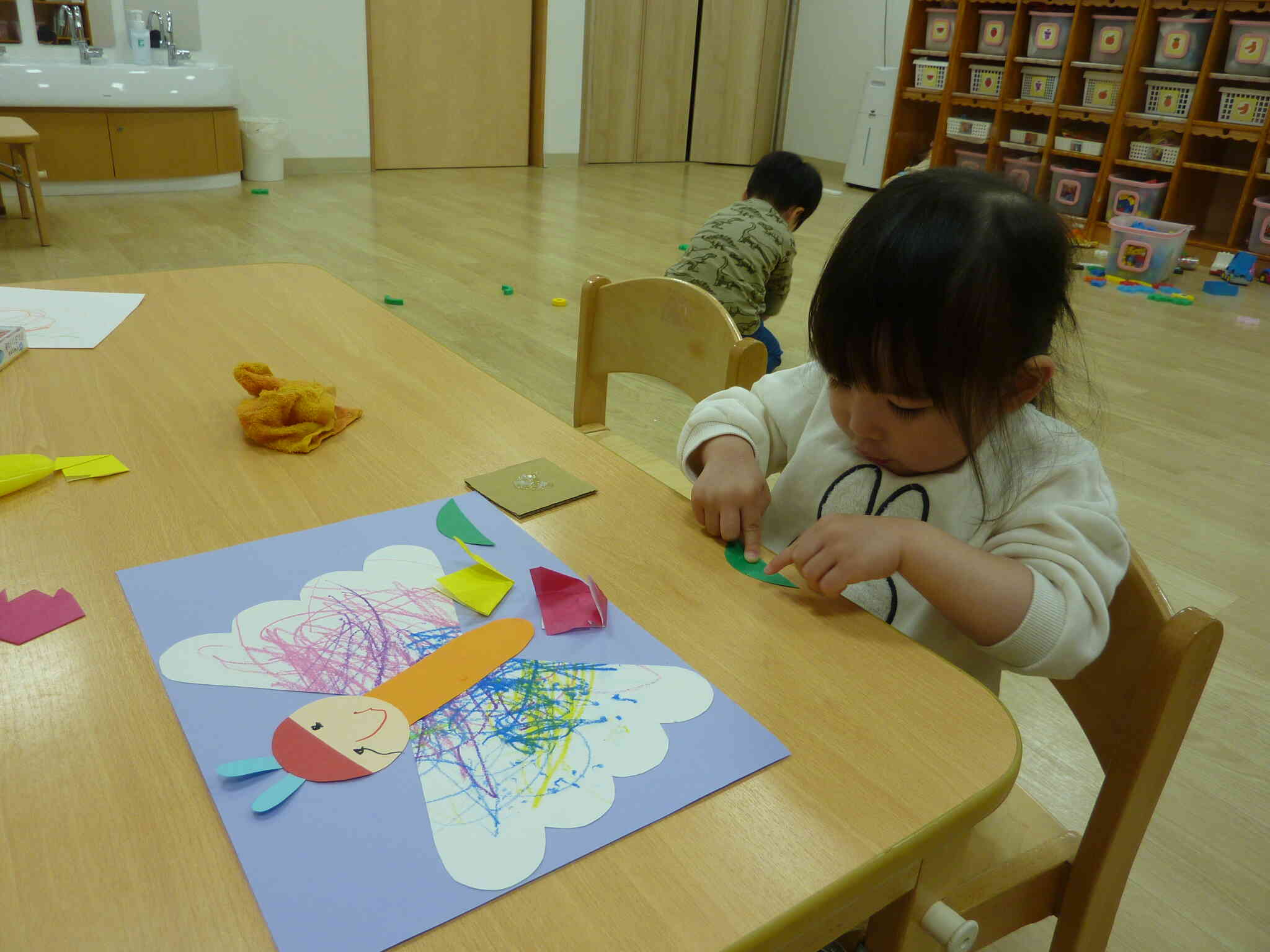 4月の製作（ちょうちょ）・うさぎ組