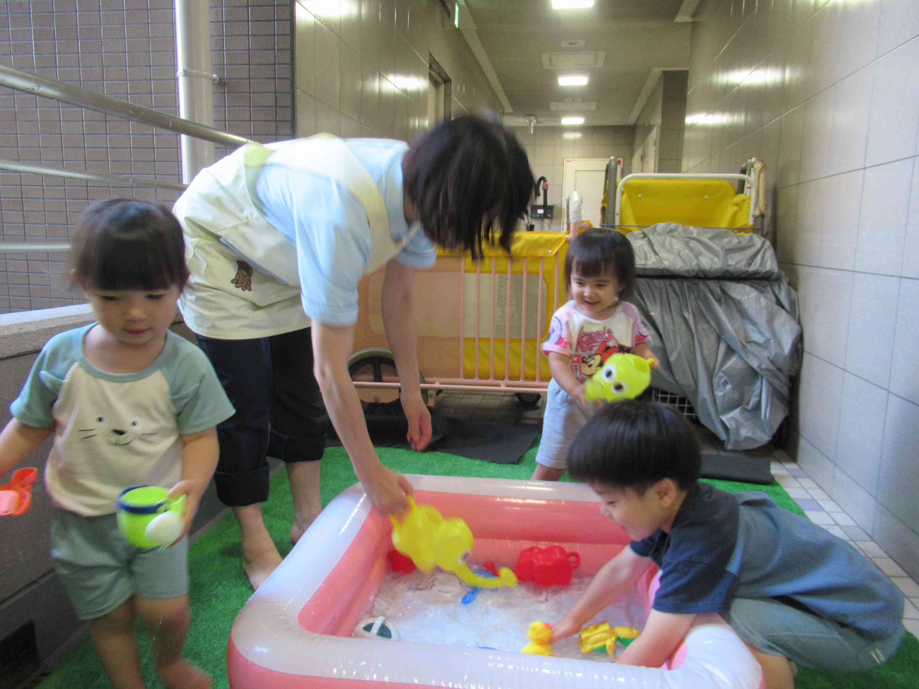 水遊び（うさぎ組）