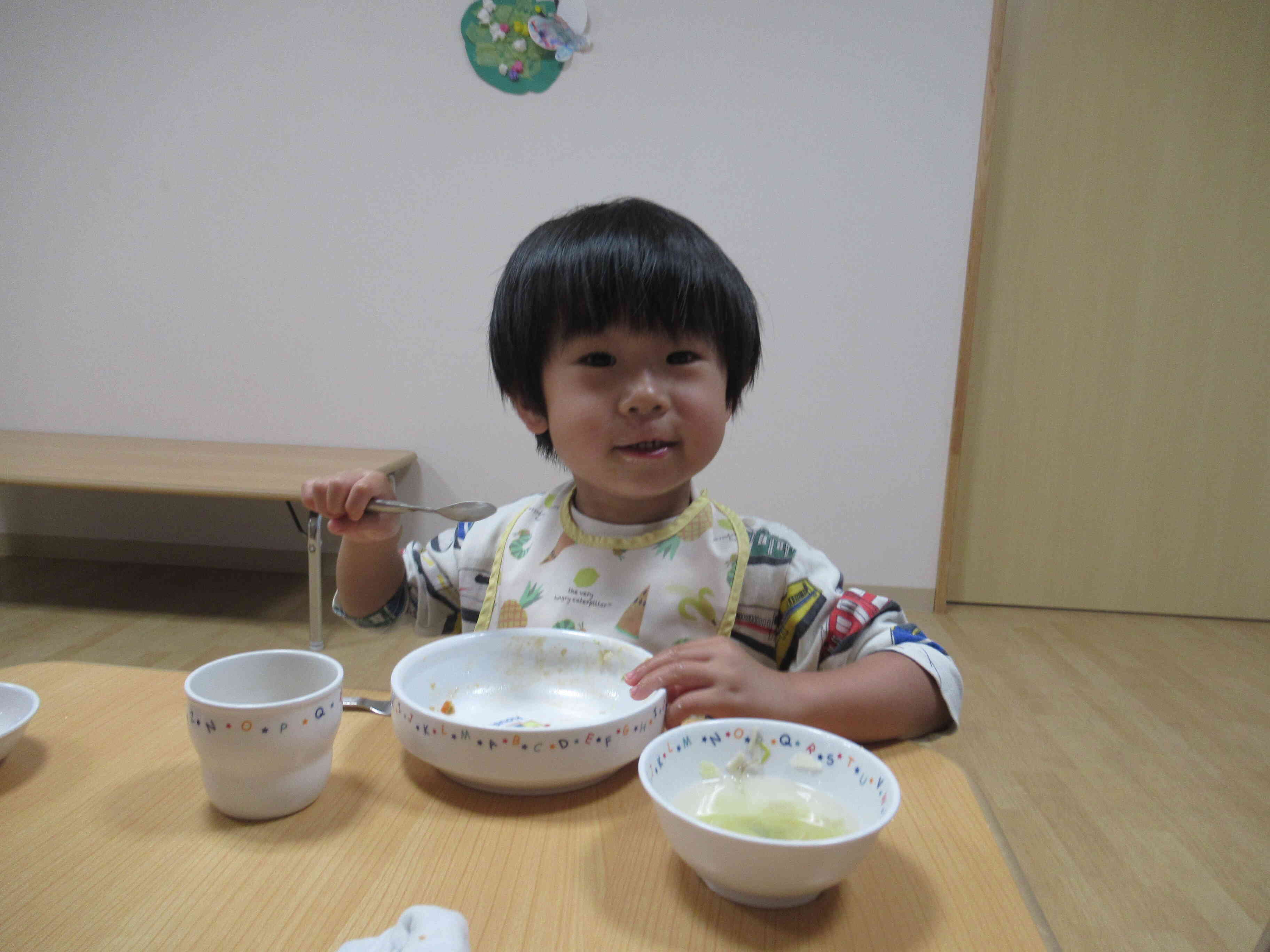 「おなかすいたね」