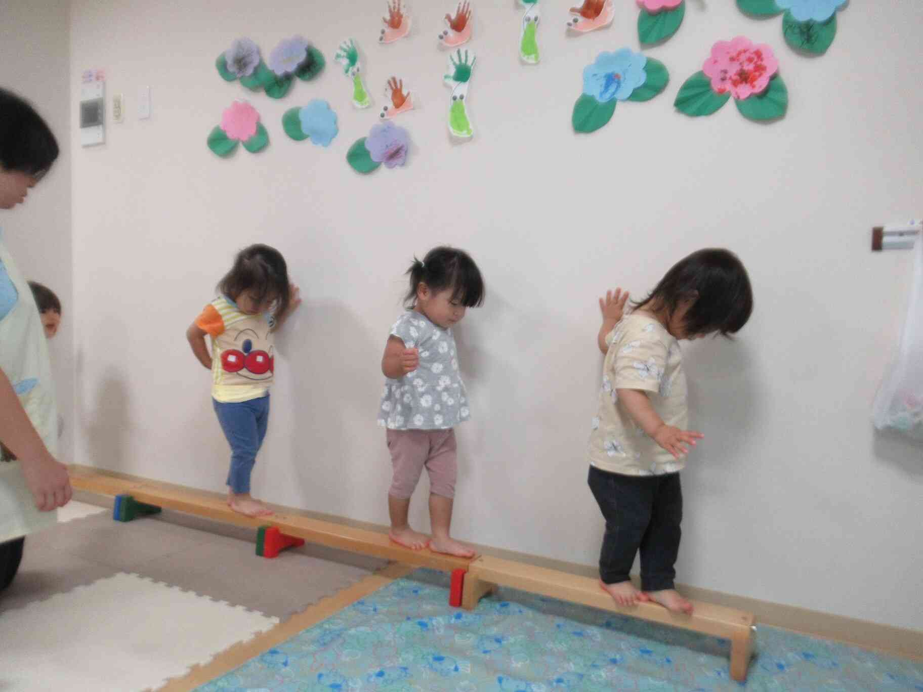 7月のあひる組の様子(1歳児クラス)
