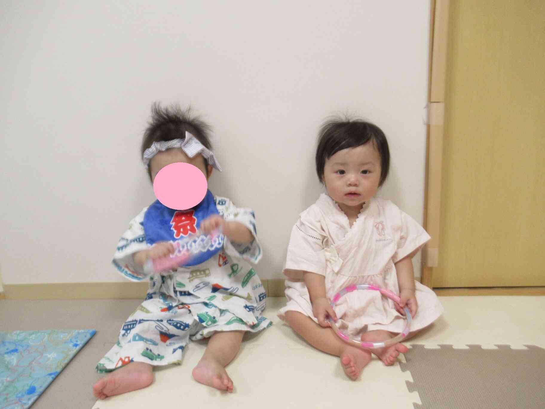 なつまつり、楽しむぞー！じんべい、かわいいでしょう