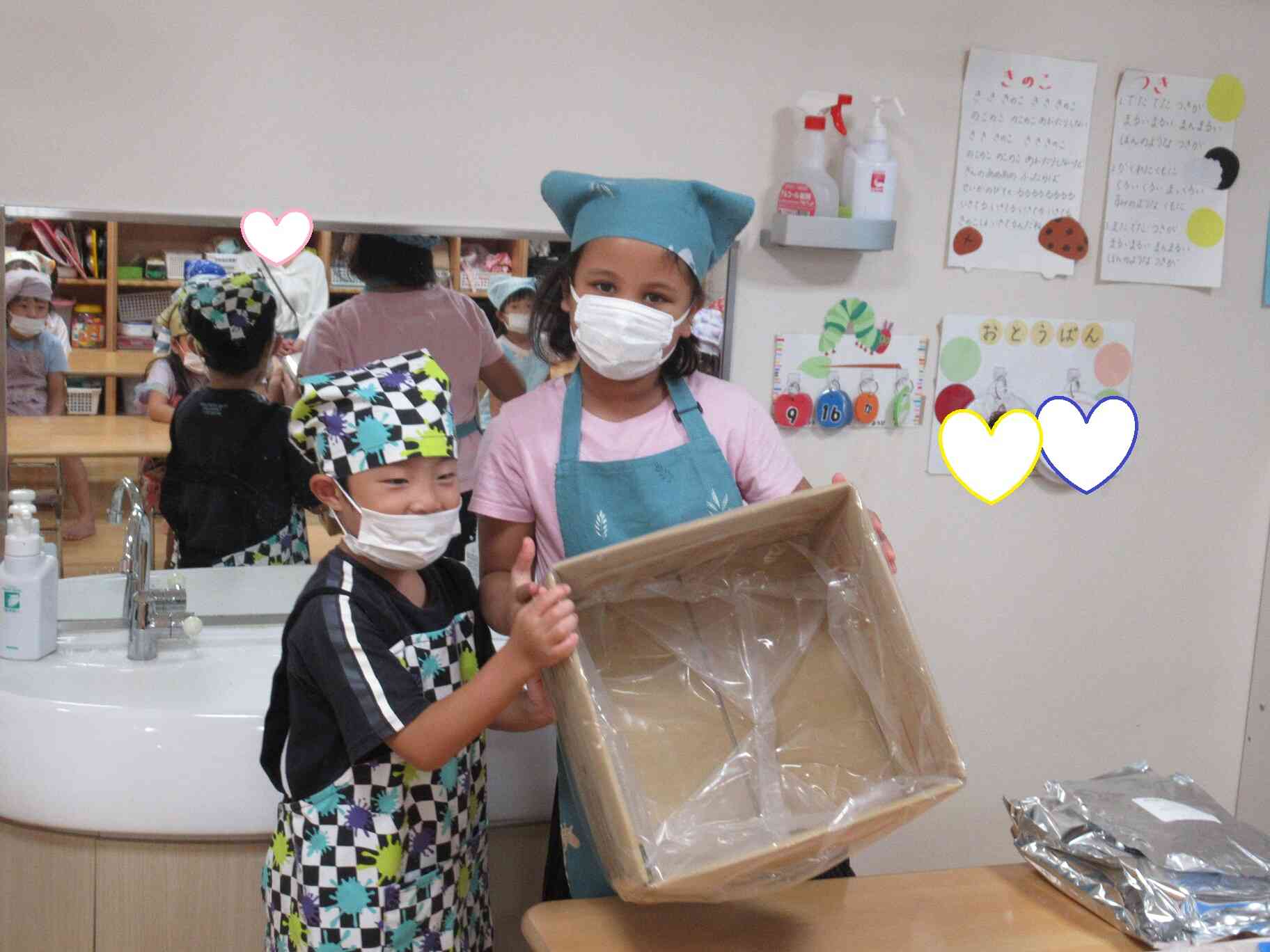 食育「非常食について」（4.5歳児（ぱんだ・きりん組）