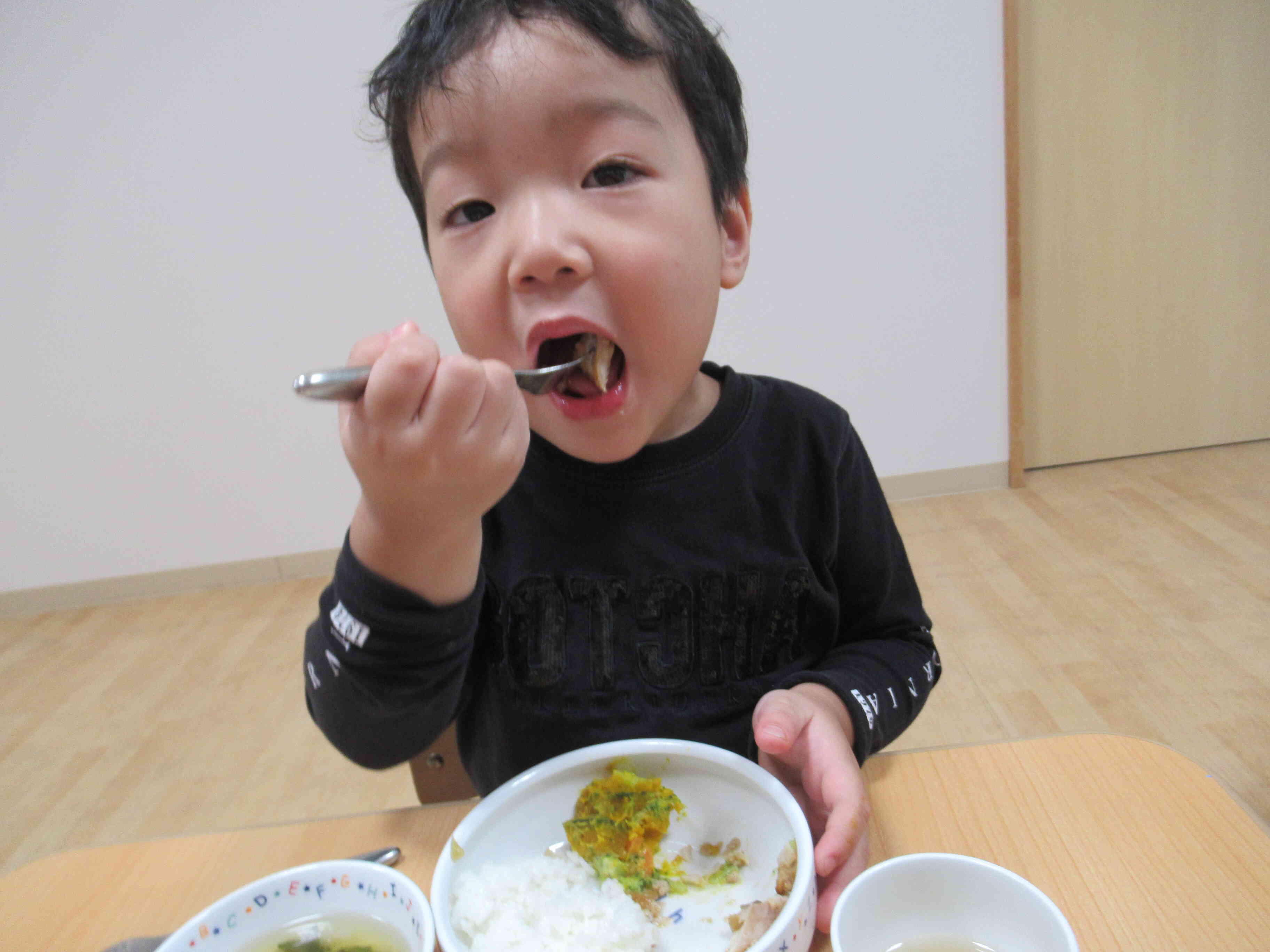 スプーン名人になるよ！