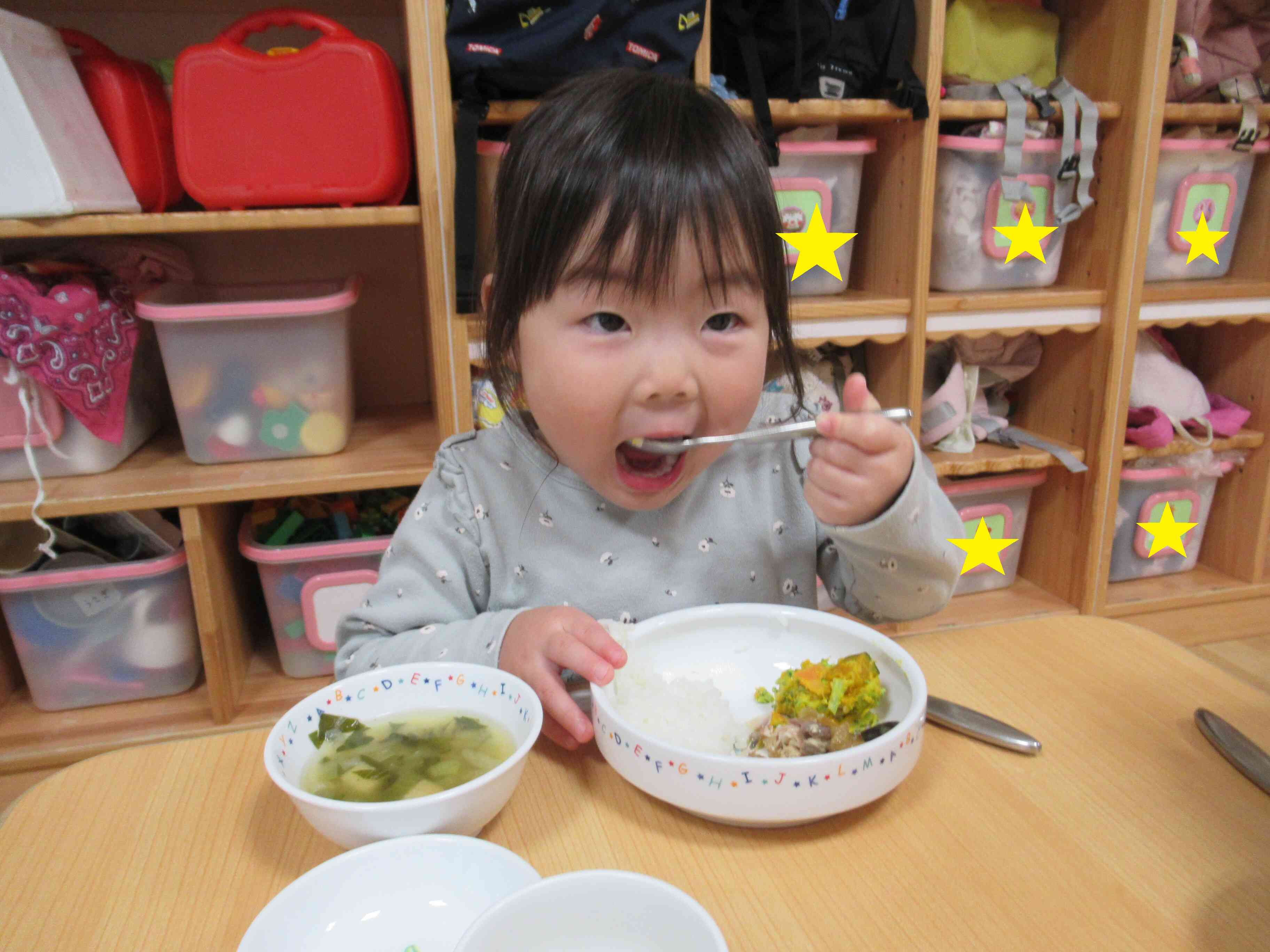 給食もおいしくいただきました