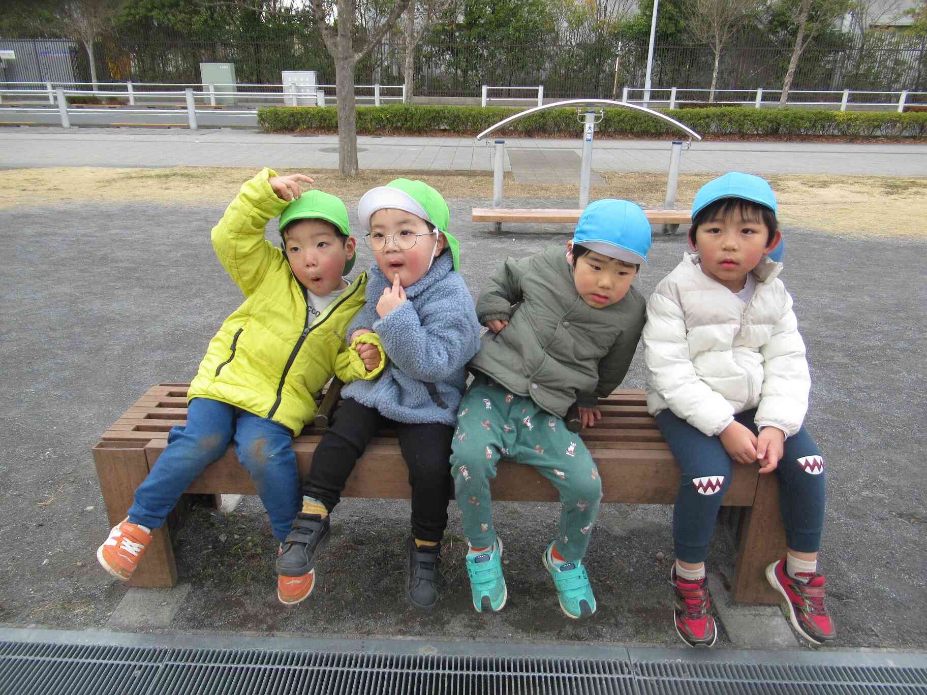 りす組さんと「はい、ポーズ」