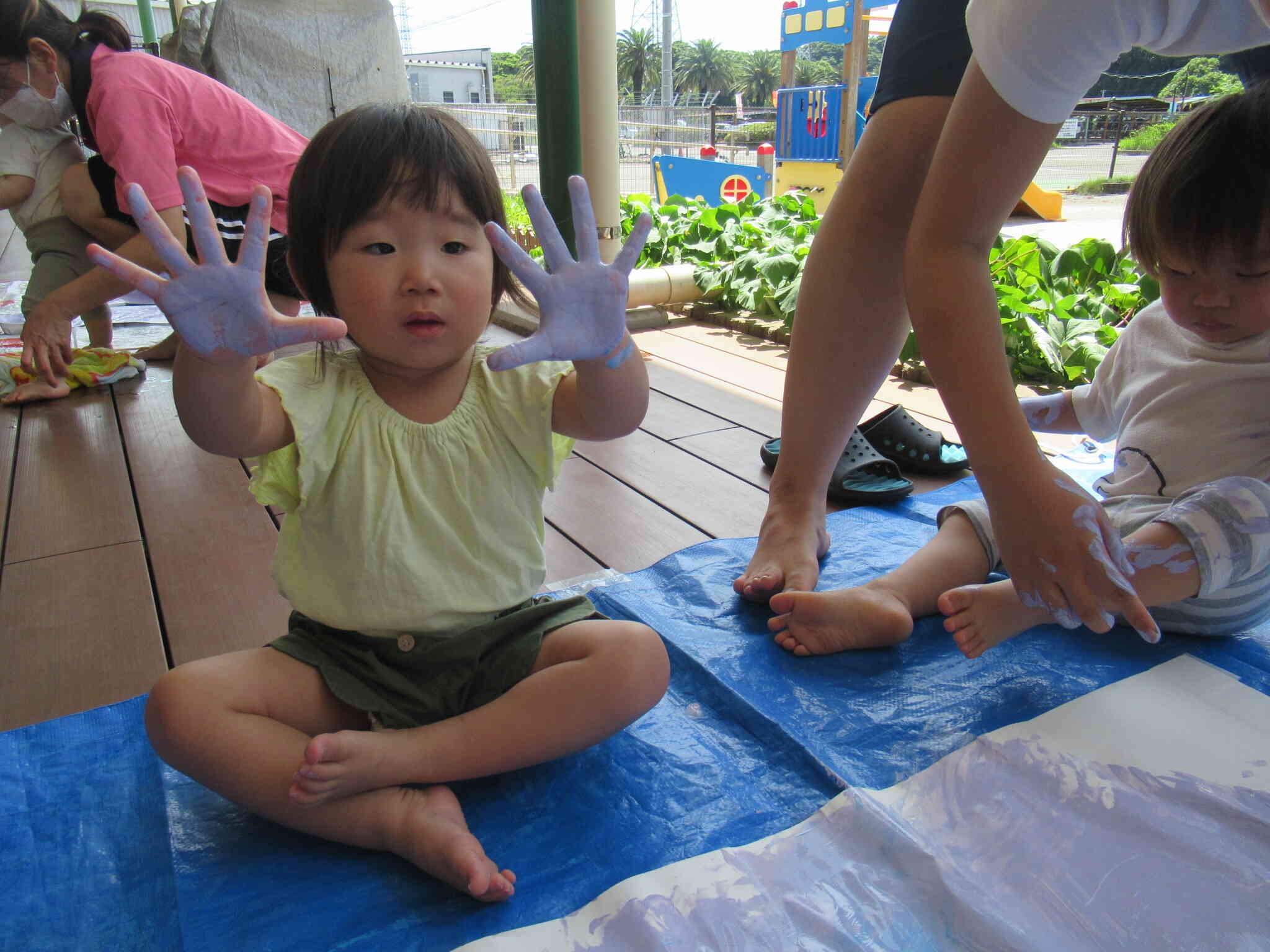 ボディーペイント （全園児）｜日本製鉄株式会社 東日本製鉄所「かずさ
