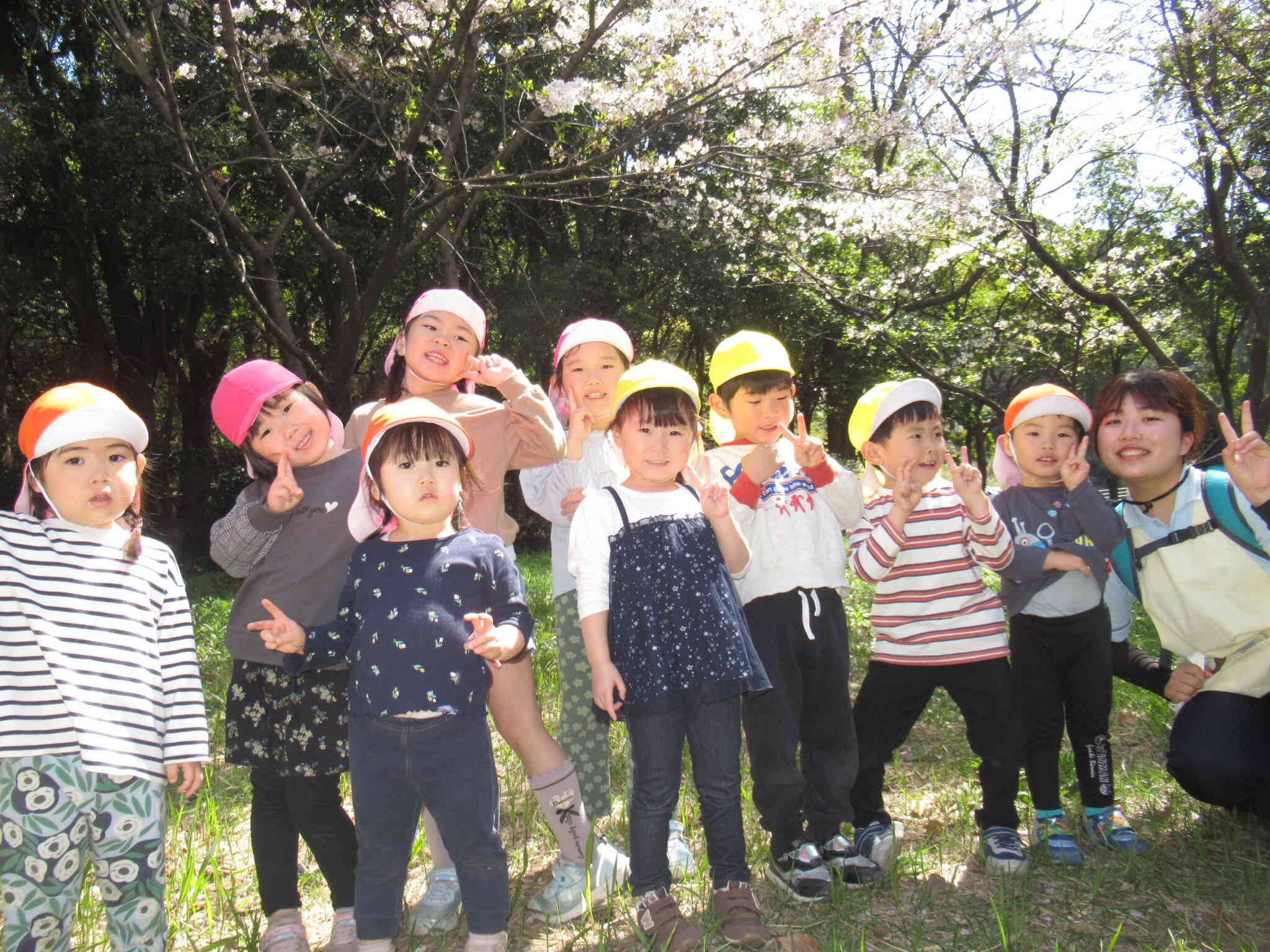 どんぐり公園へお散歩です♪さくら組（3.4.5歳児）