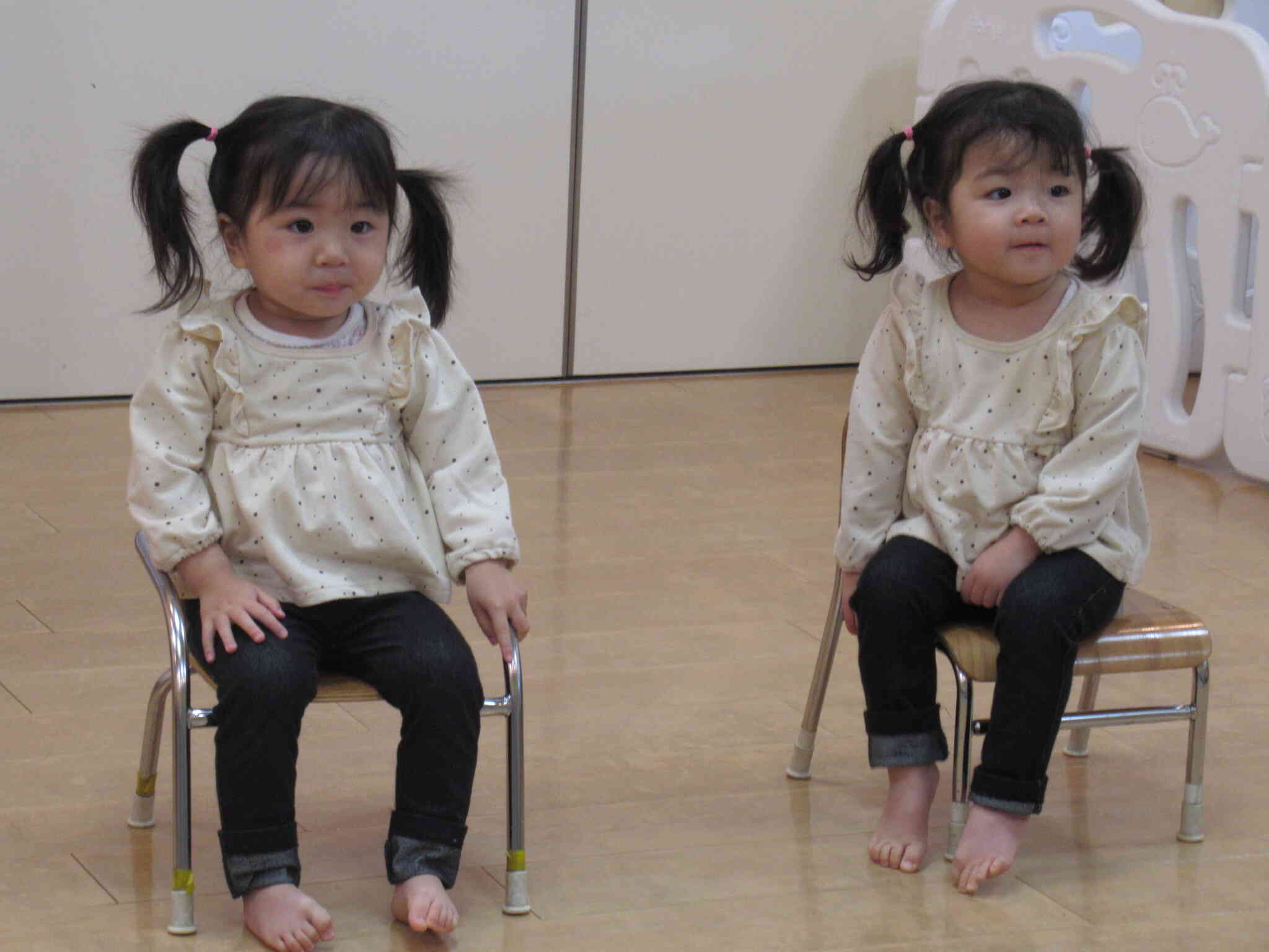 にっこり笑顔で今日は主役です‼　たんぽぽ１組（歳児）