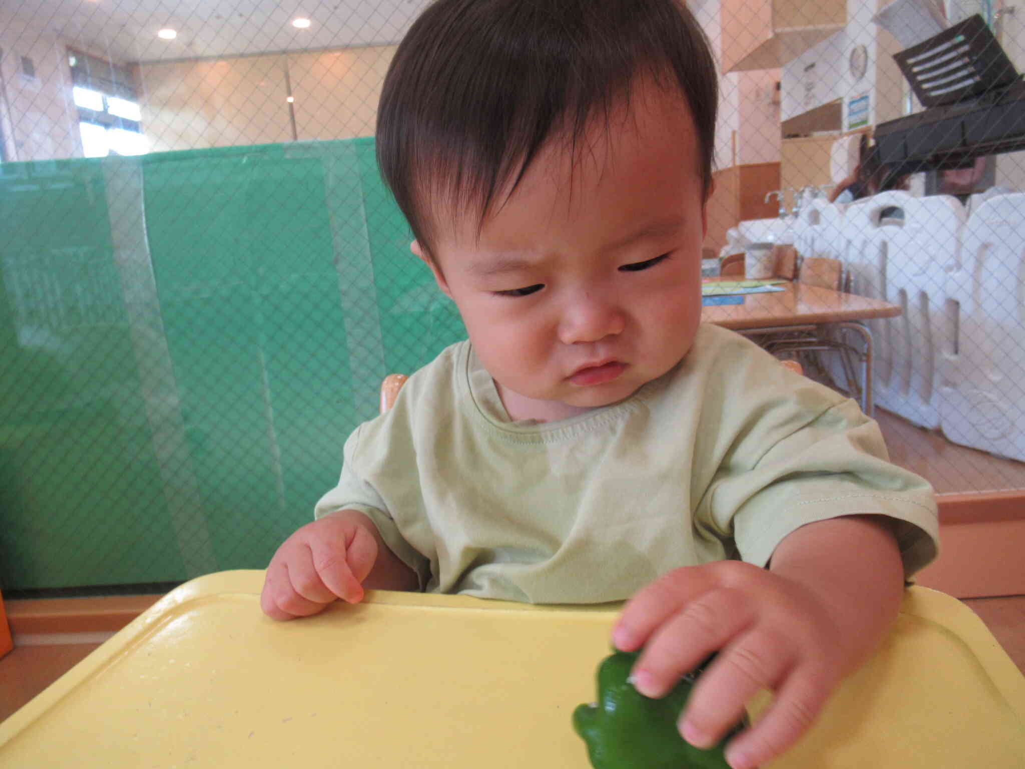 野菜スタンプ　すみれ組(0歳児)