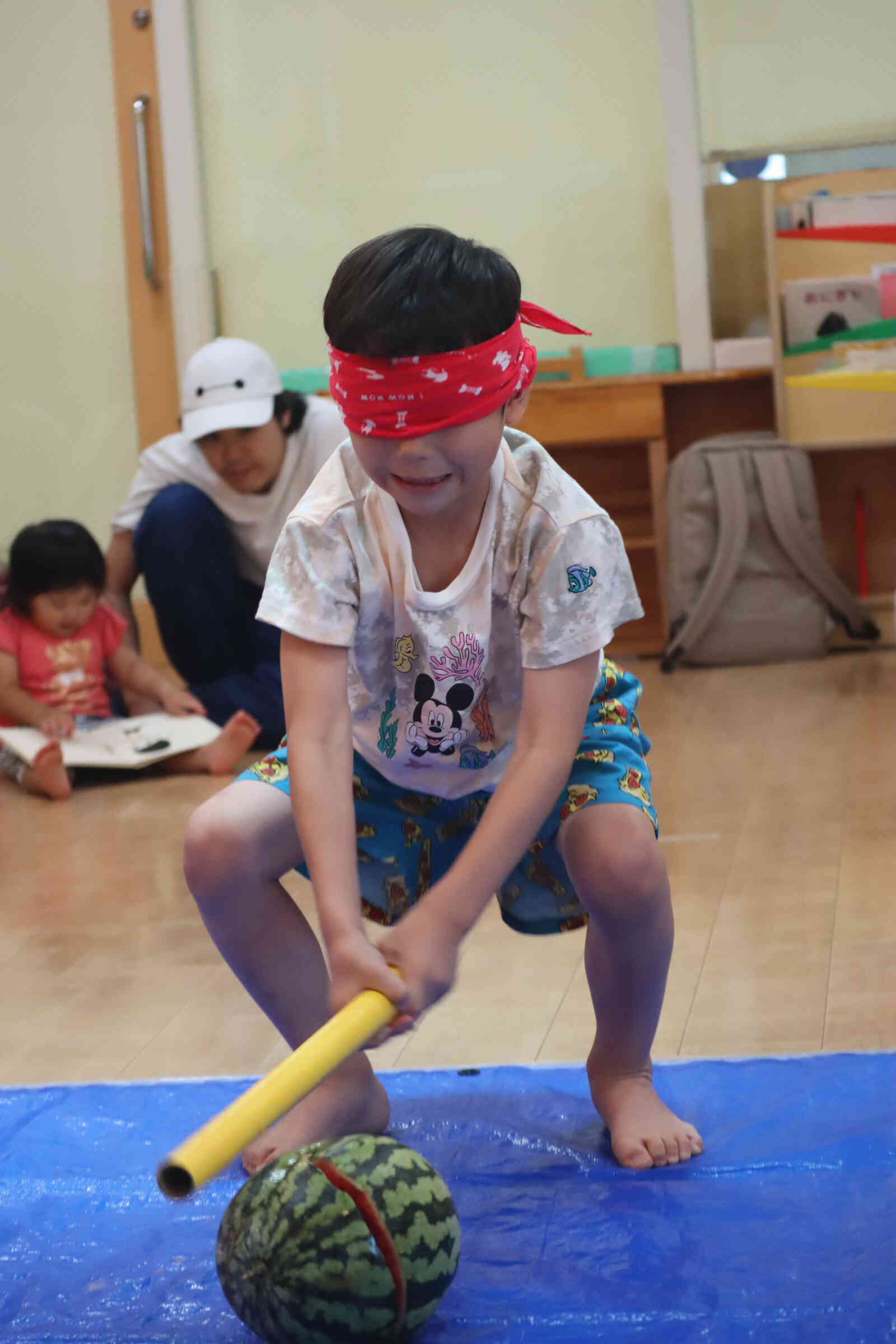 お～！さすが年長組さん（さくら組５歳児）