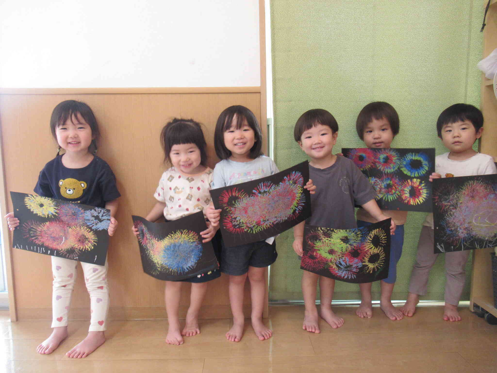 きれいな花火が出来ました！