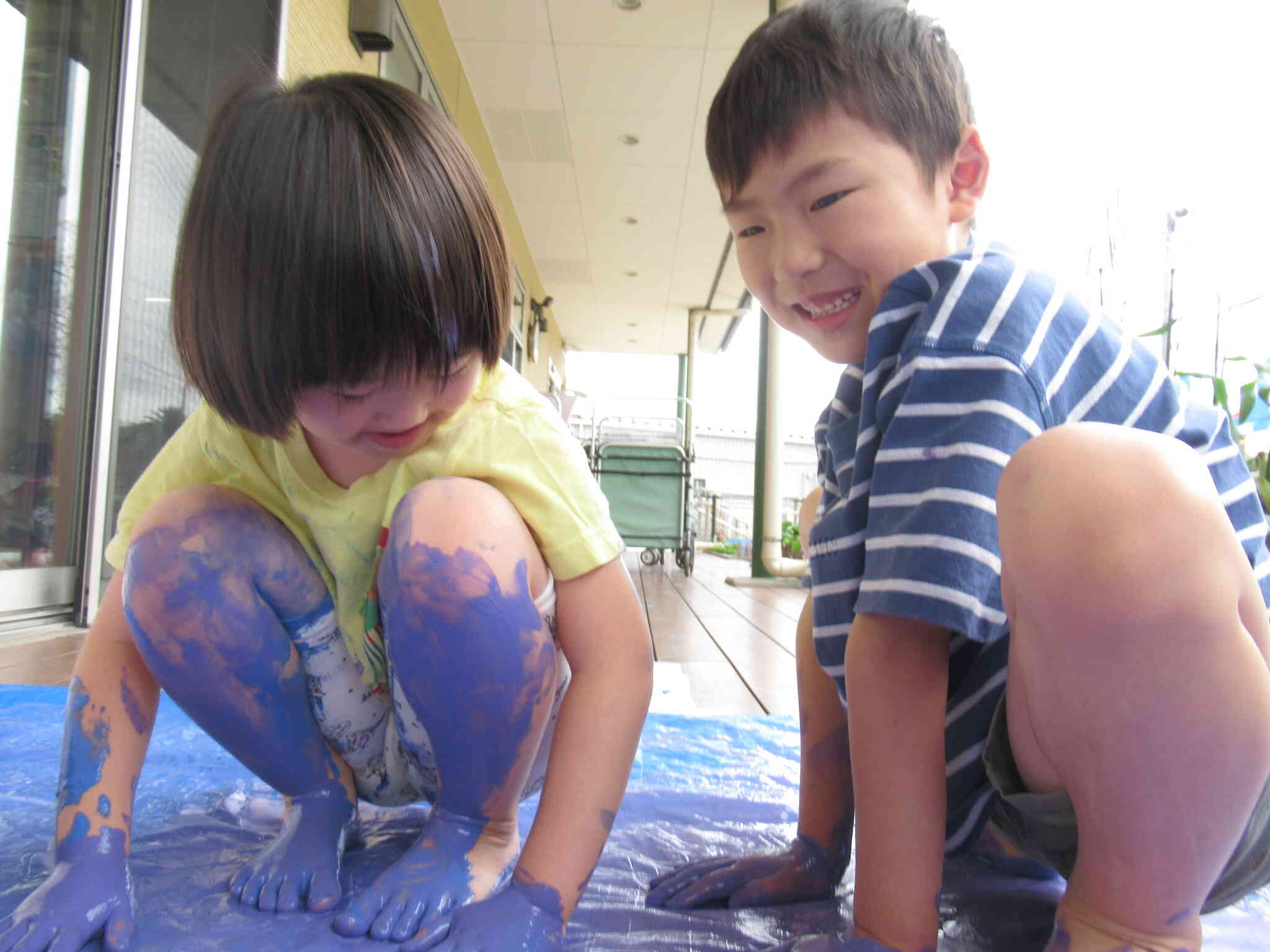 ボディペイント☆さくら組（3・4・5歳児）｜日本製鉄株式会社 東日本