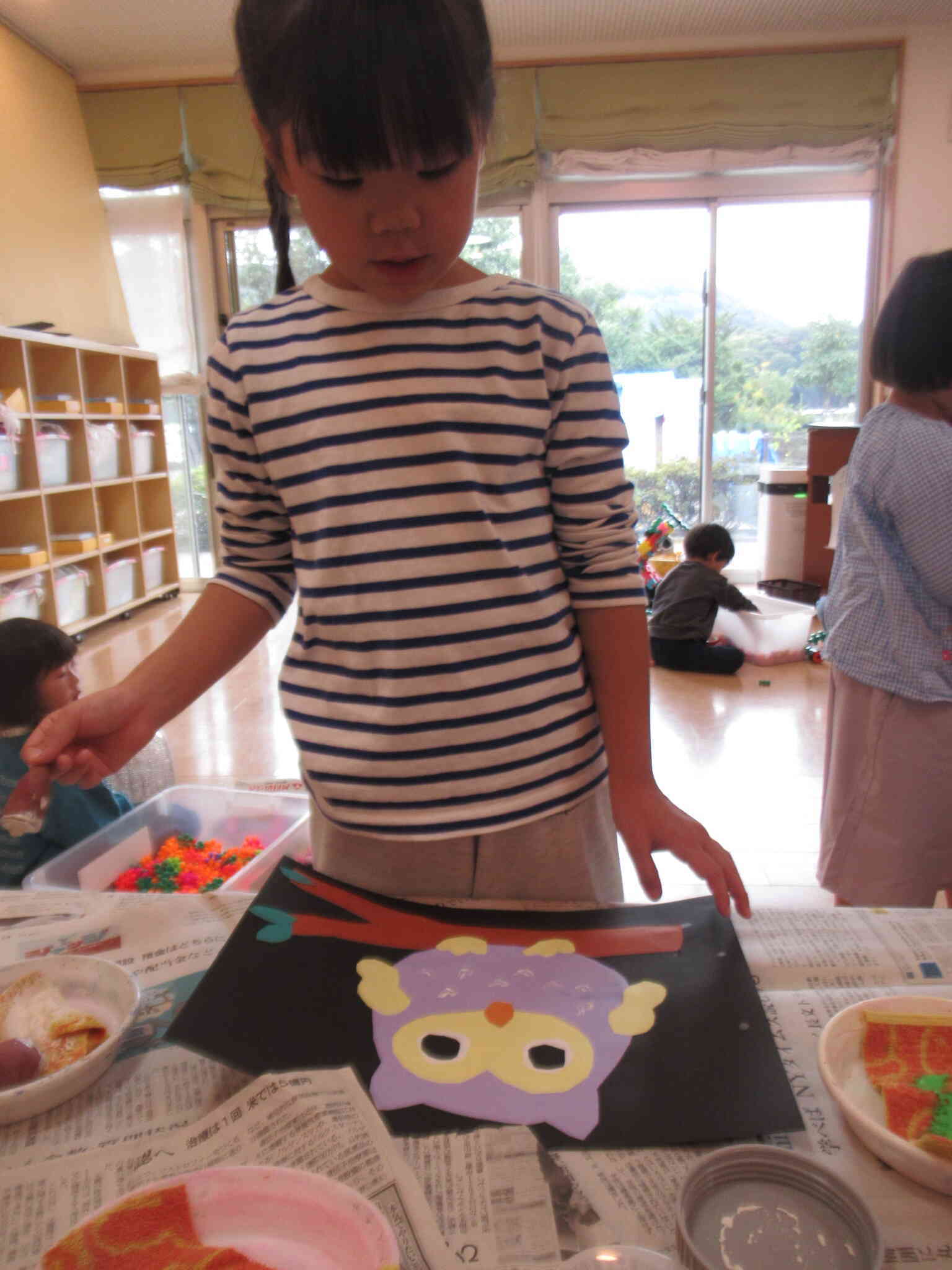 製作「ふくろう」さくら組(５歳児)