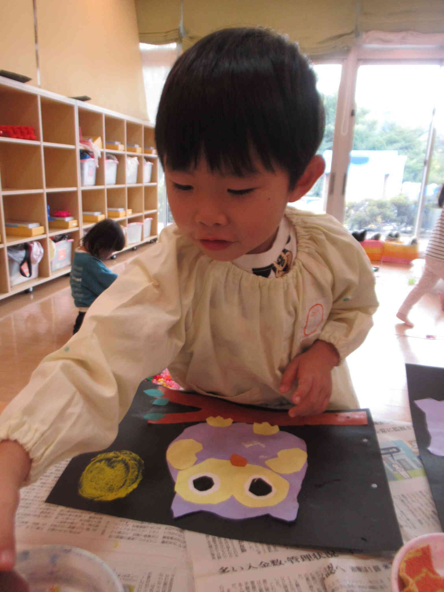 製作「ふくろう」さくら組(４歳児)