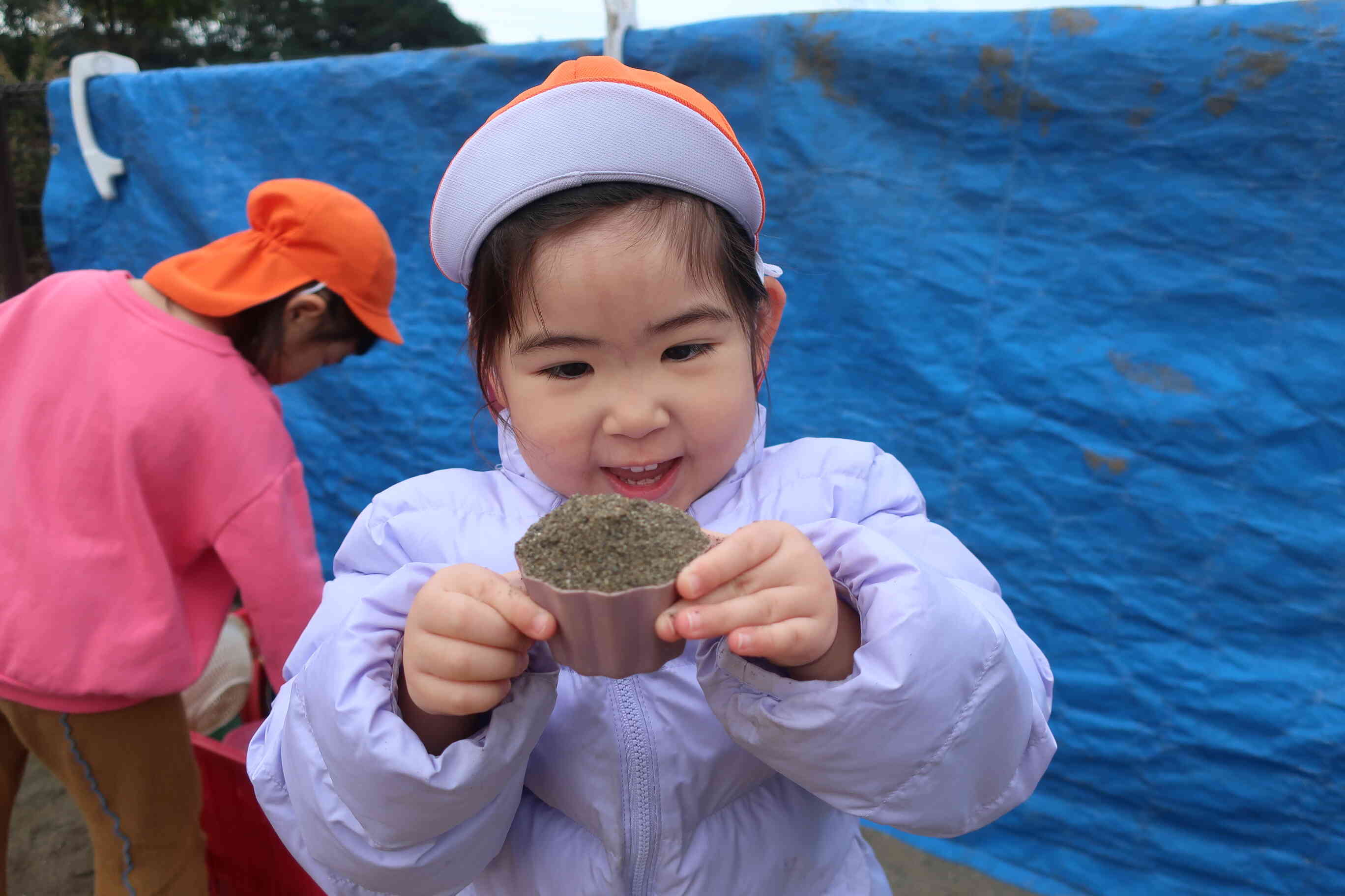 美味しそうなプリンでしょっ！(3歳児)