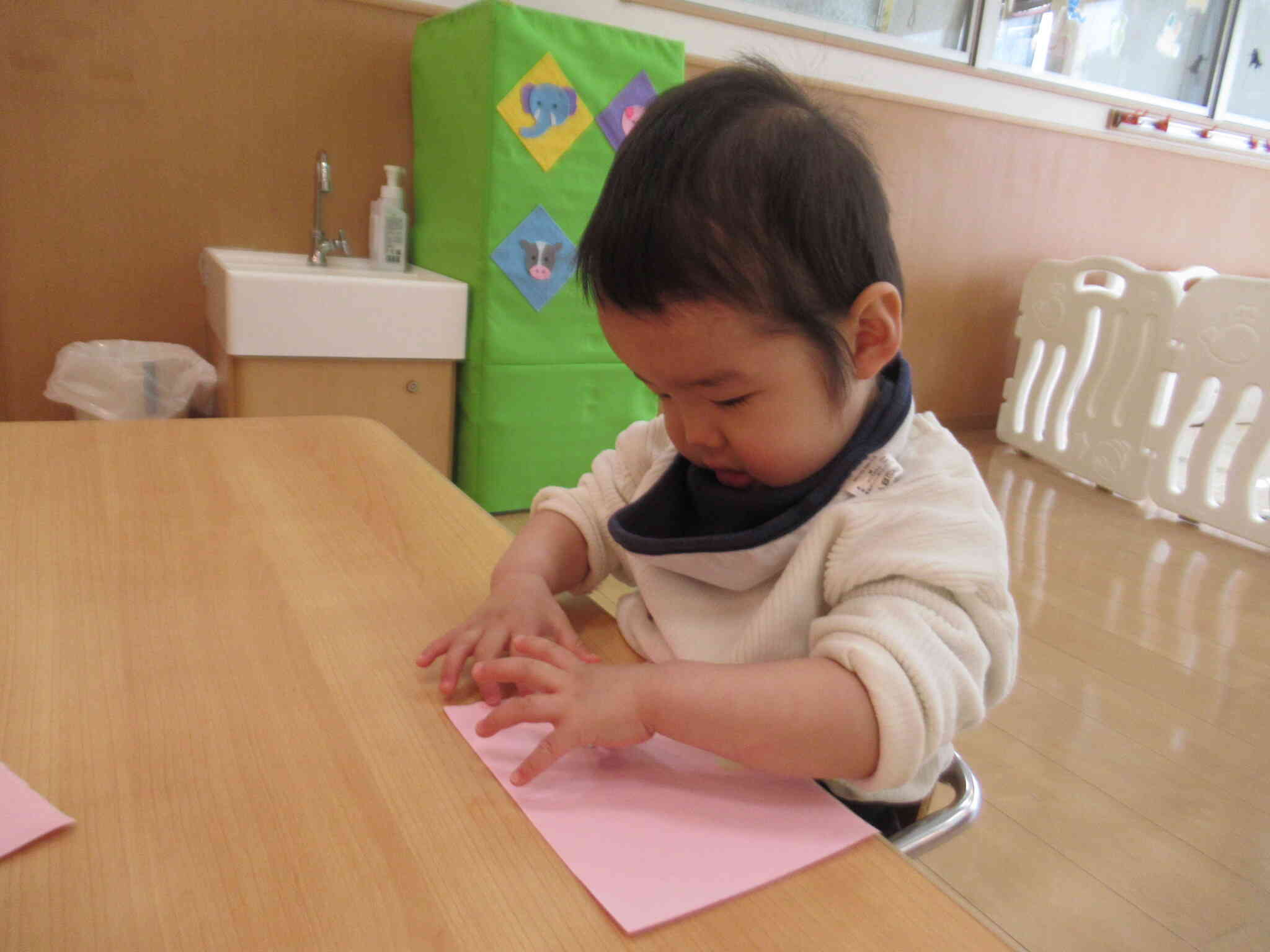 制作「バレンタイン」すみれ(０歳児)