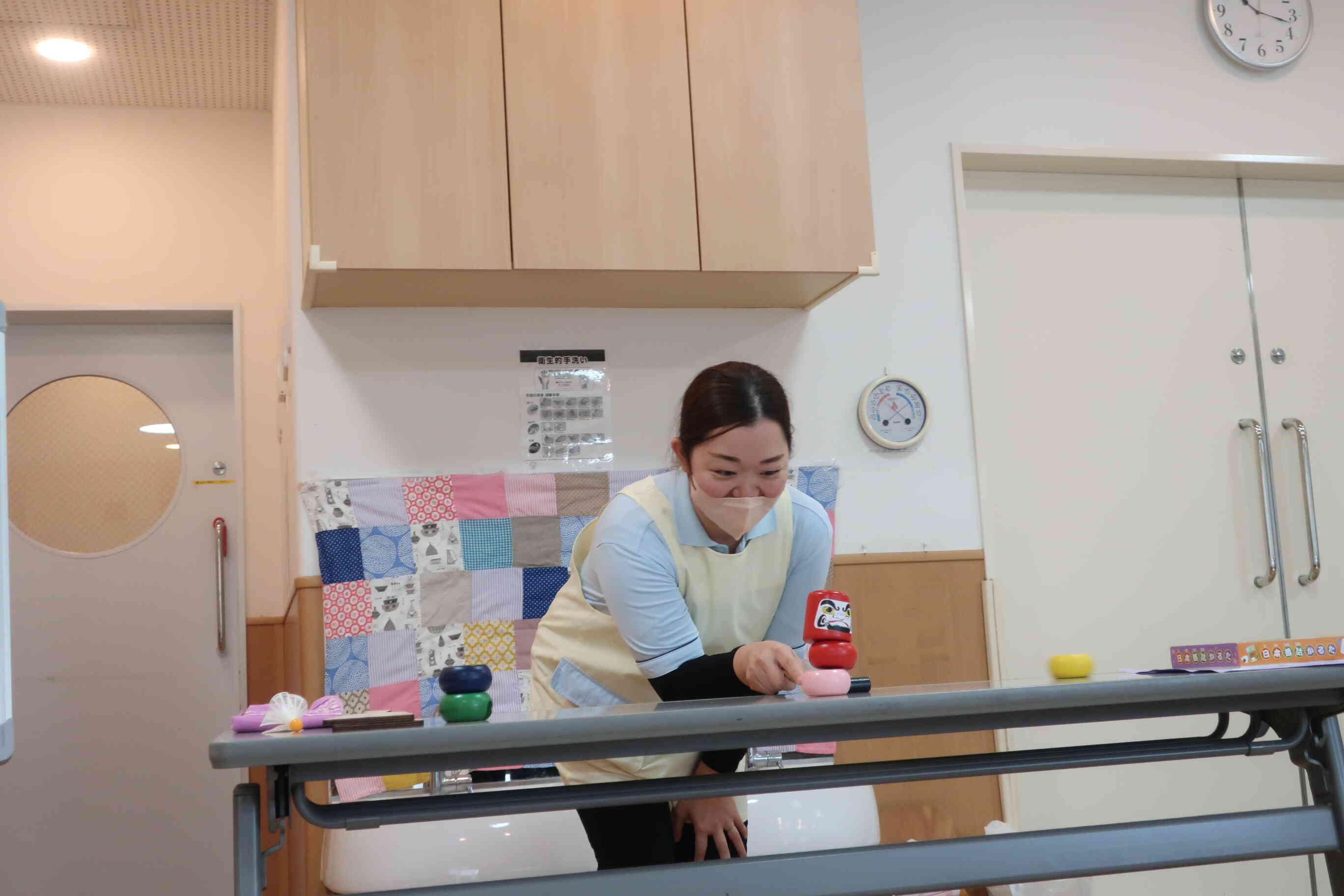 だるま落としにも挑戦！