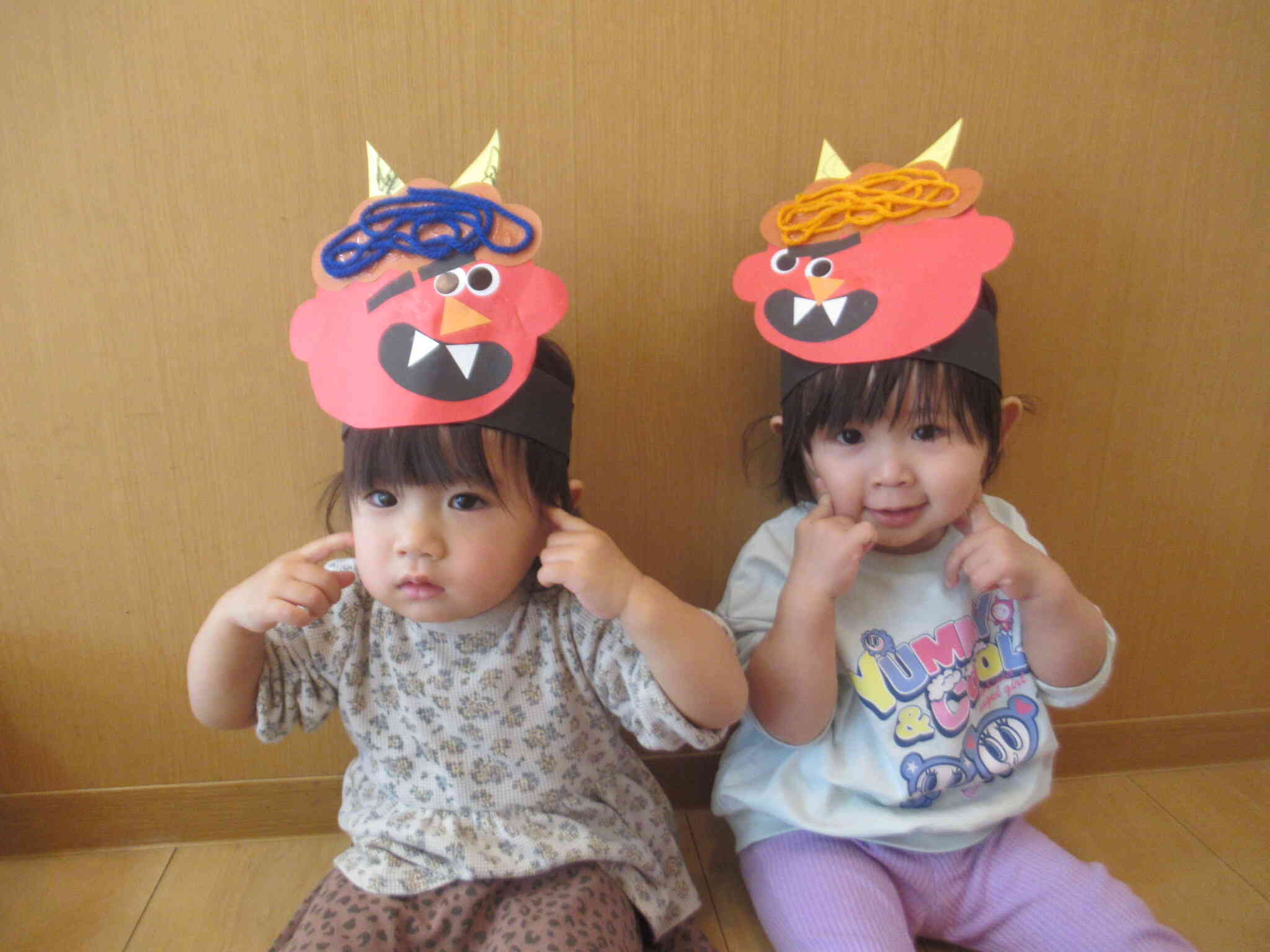 私たちは赤鬼にしたよ！