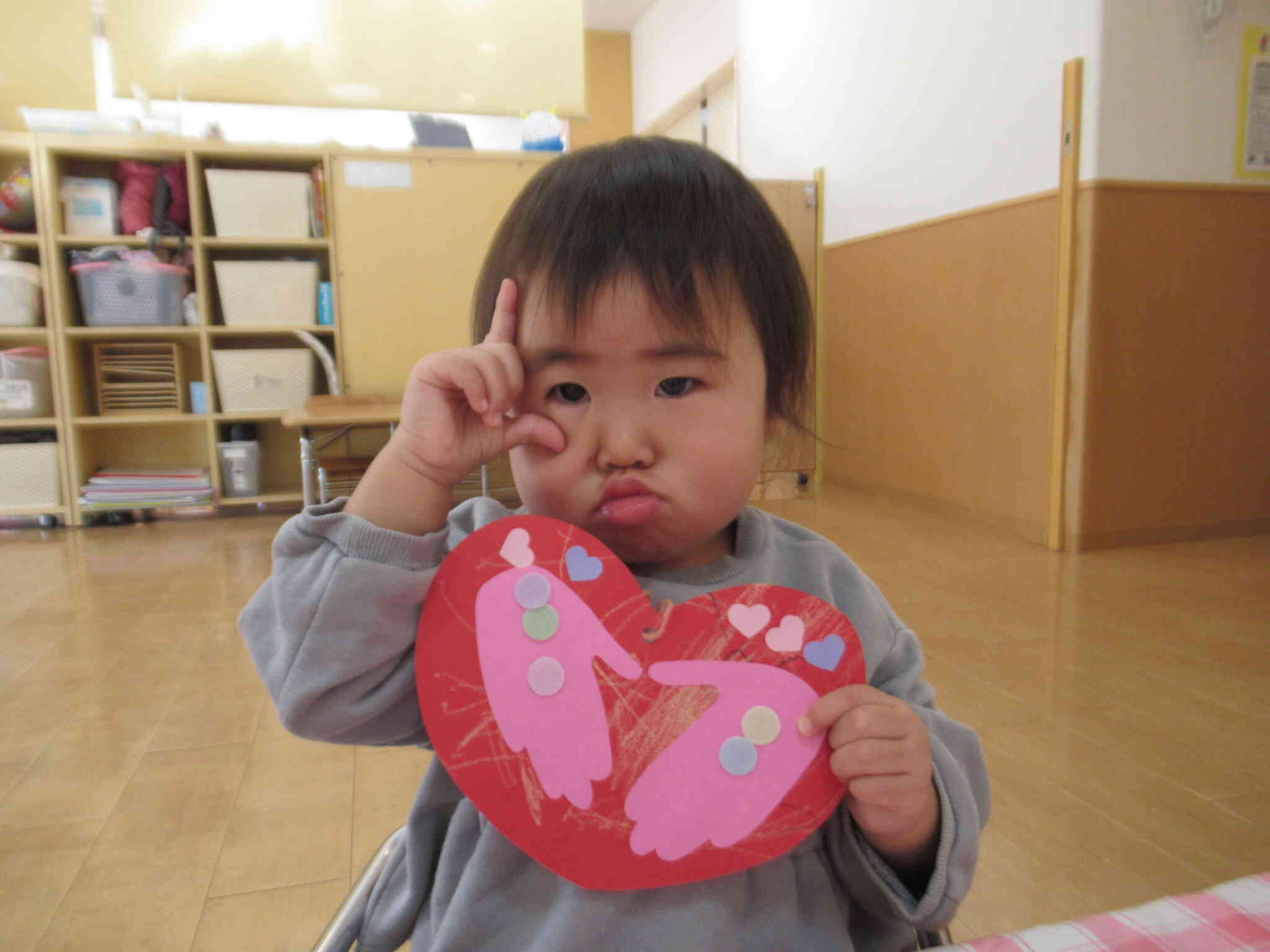 かわいい作品とかわいいポーズでハイチーズ！