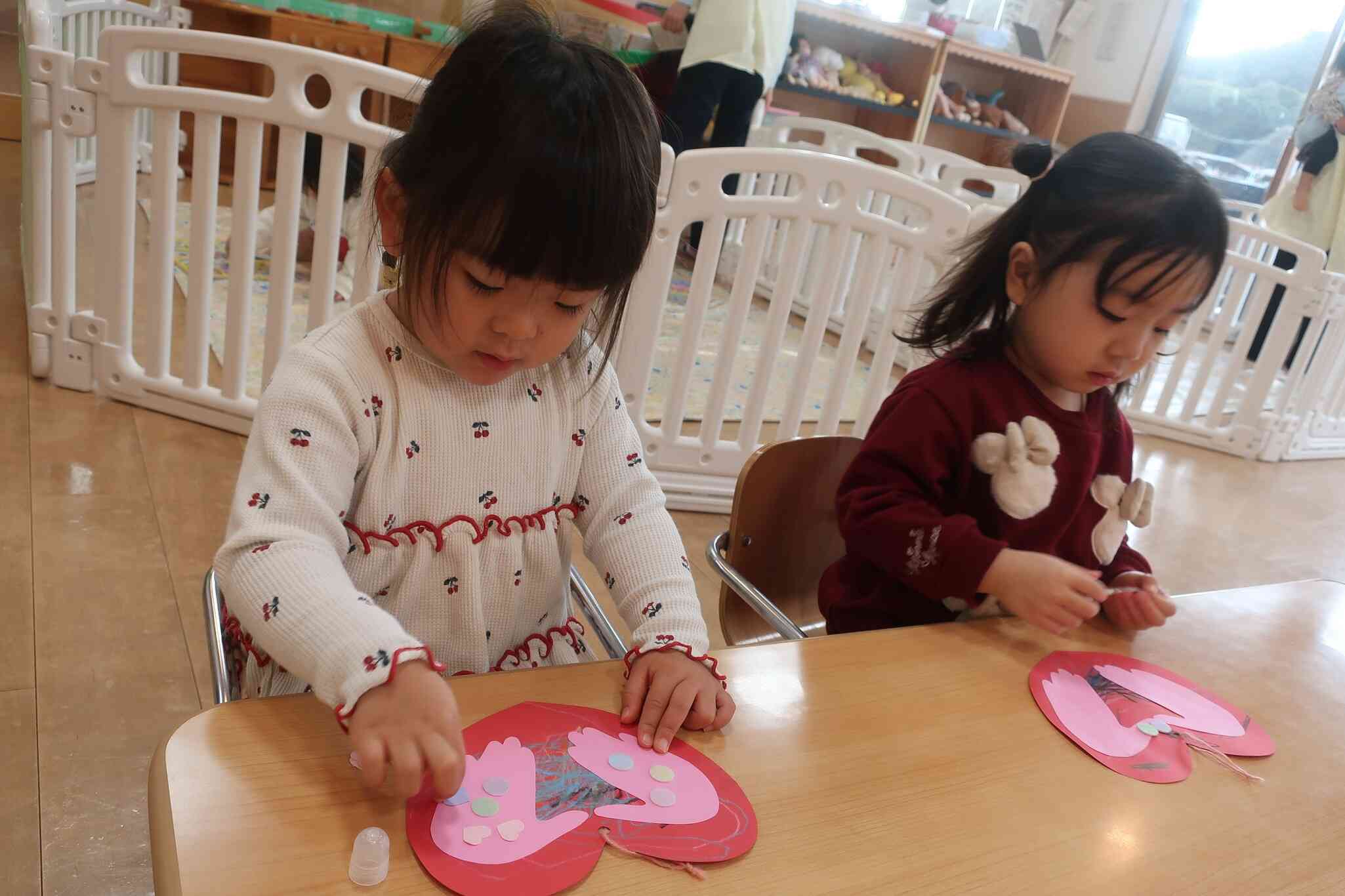 シールを貼ったら完成～☆