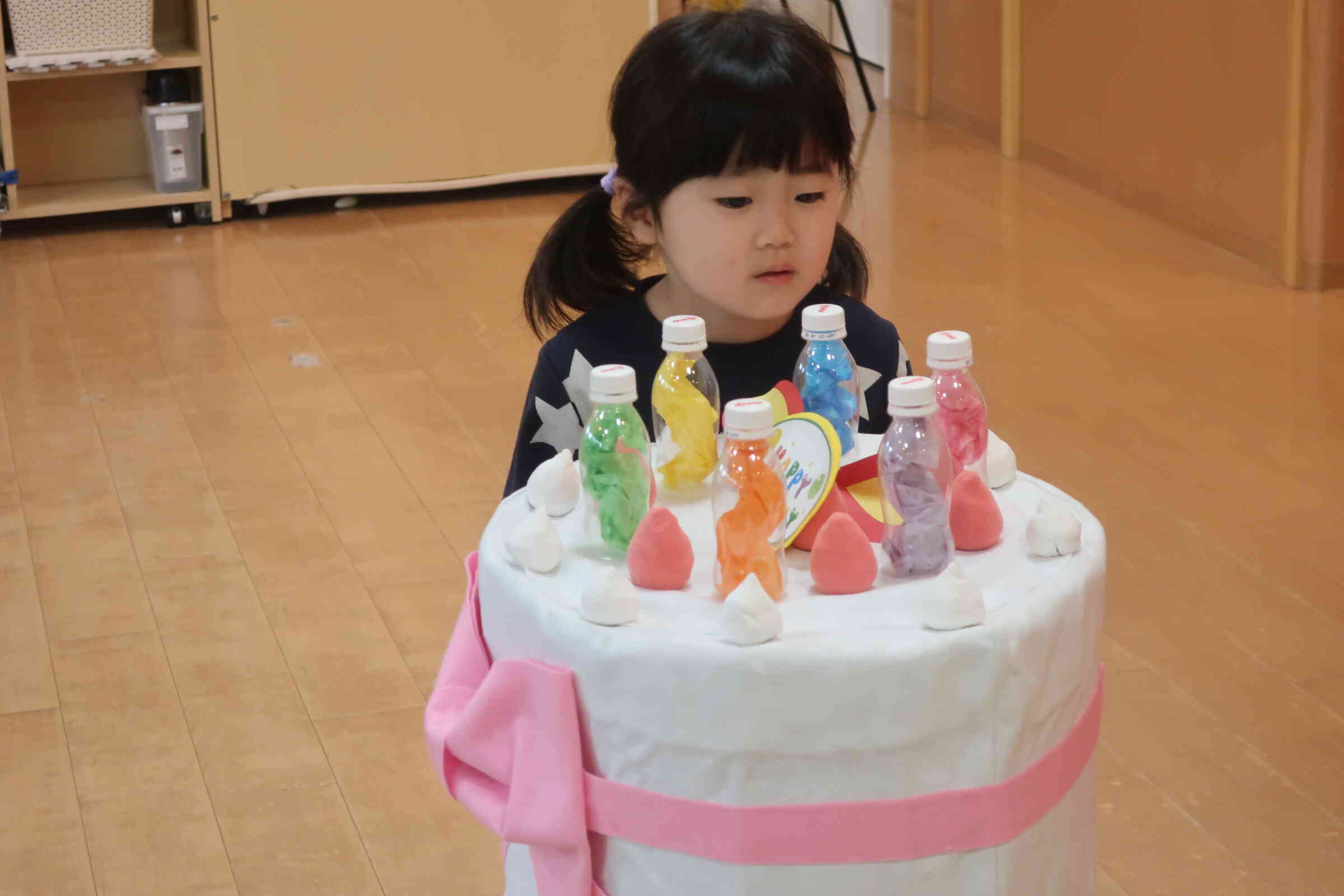 一人で出来るよ‼さくら組（３歳児）