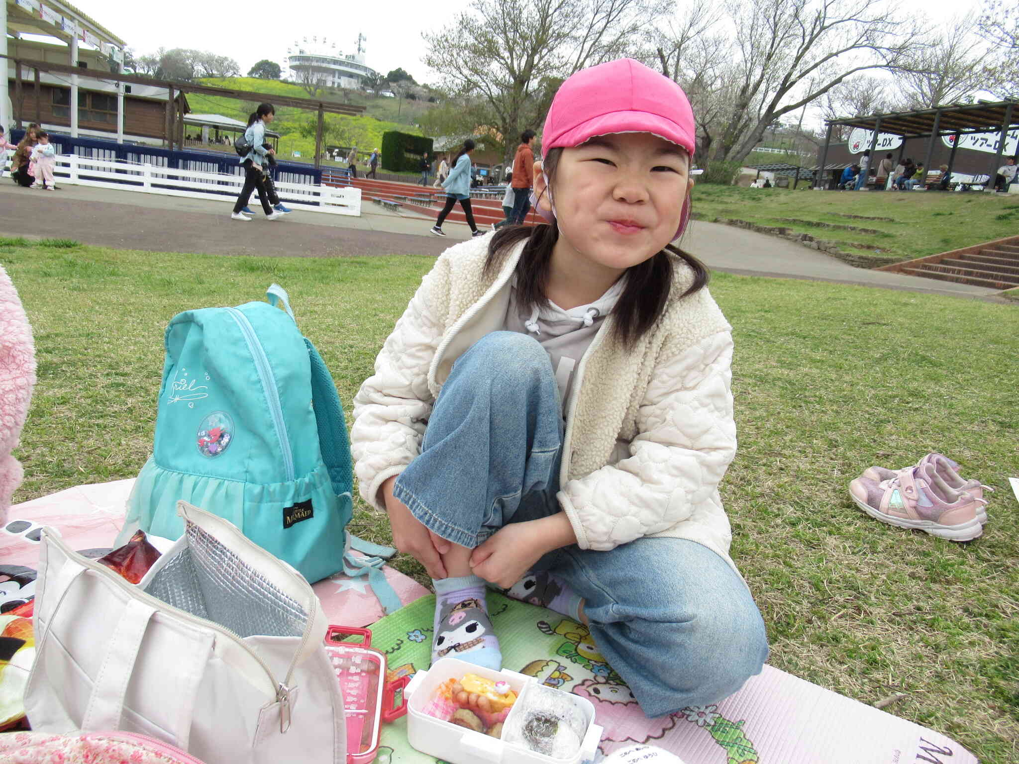 お弁当おいしー‼