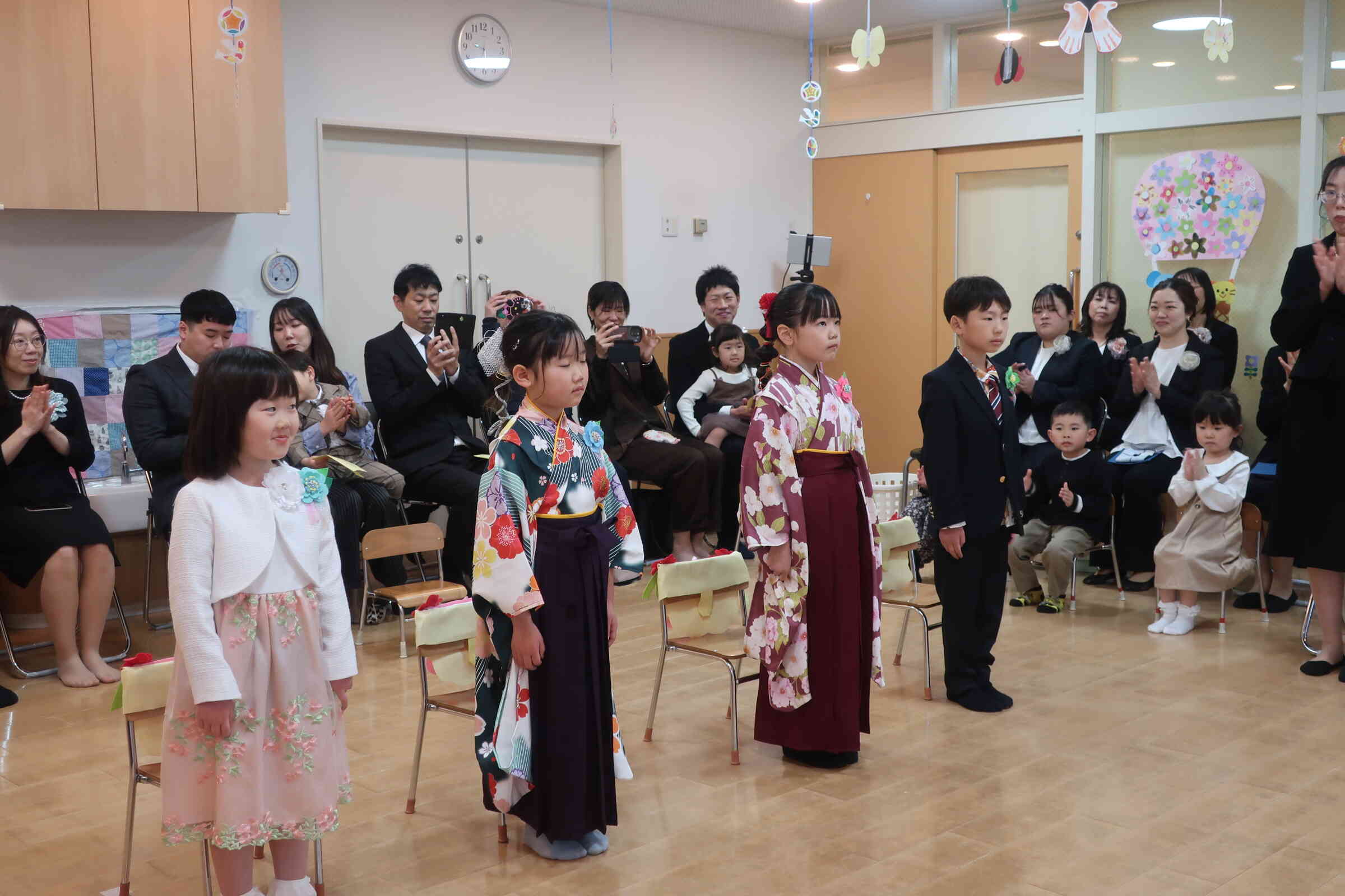 素敵な卒園式になりました。　小学校でもがんばってね。　卒園児