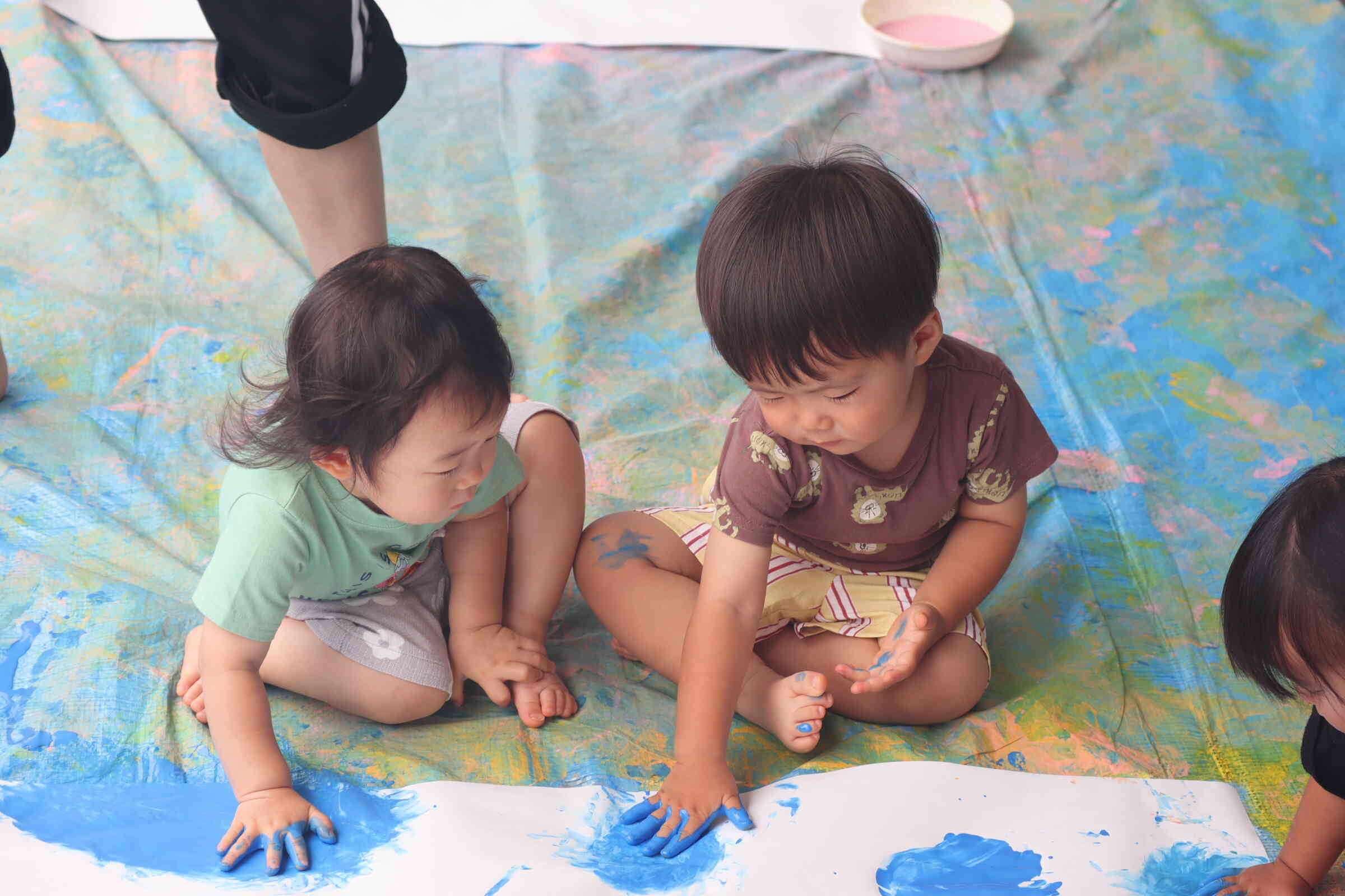 たんぽぽ１組（１歳児）さんもがんばります。