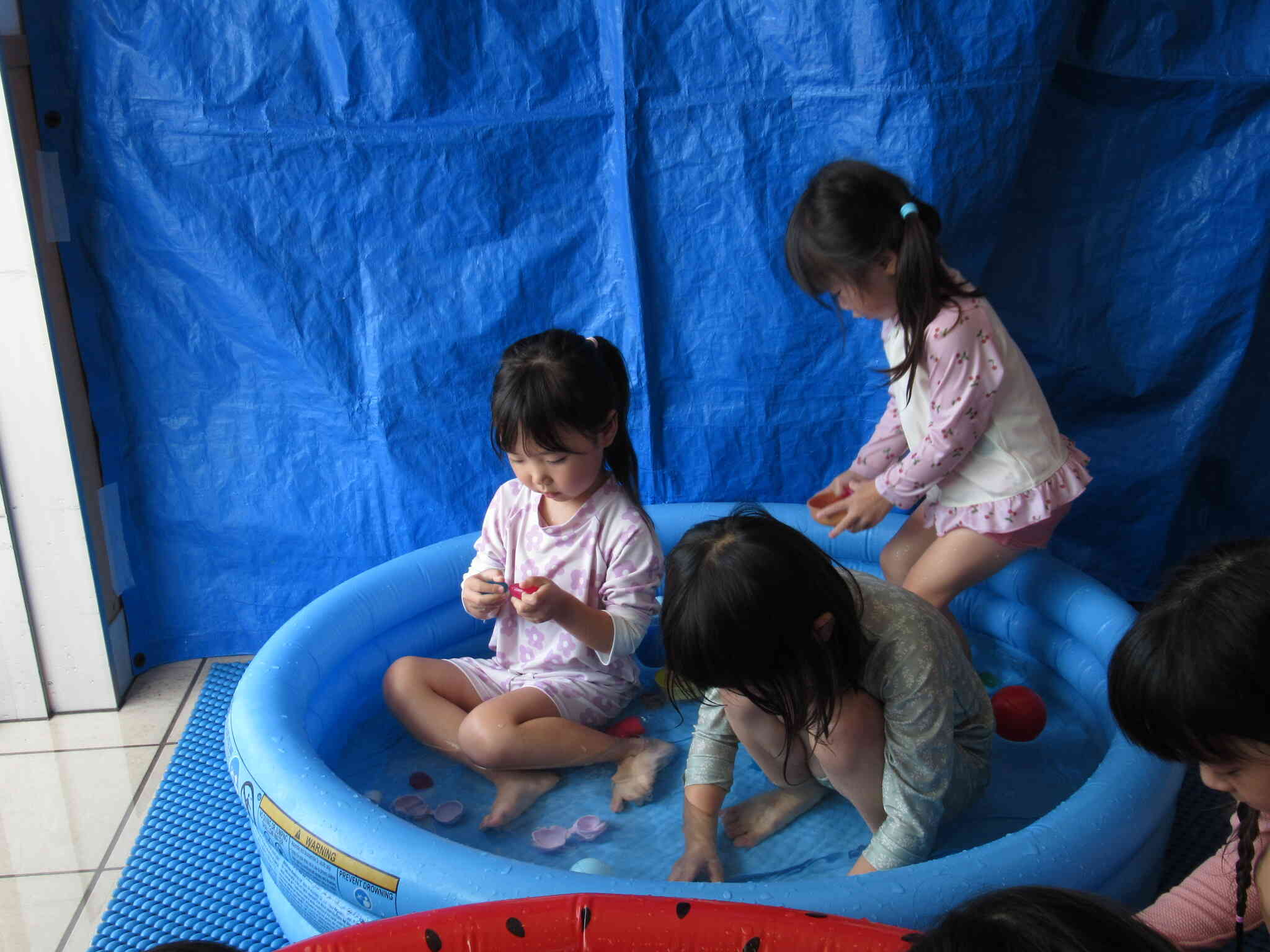 室内プールも楽しいよ♡　さくら組（3歳児）