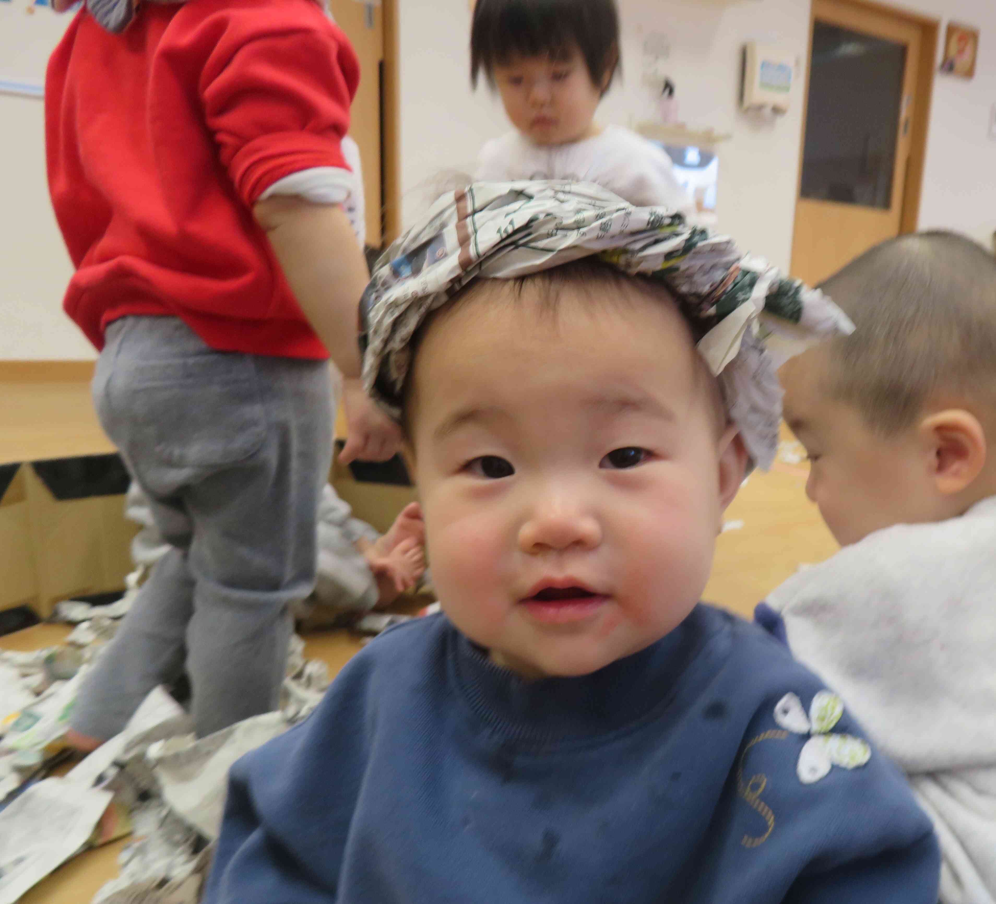 おもいきり新聞あそび♪