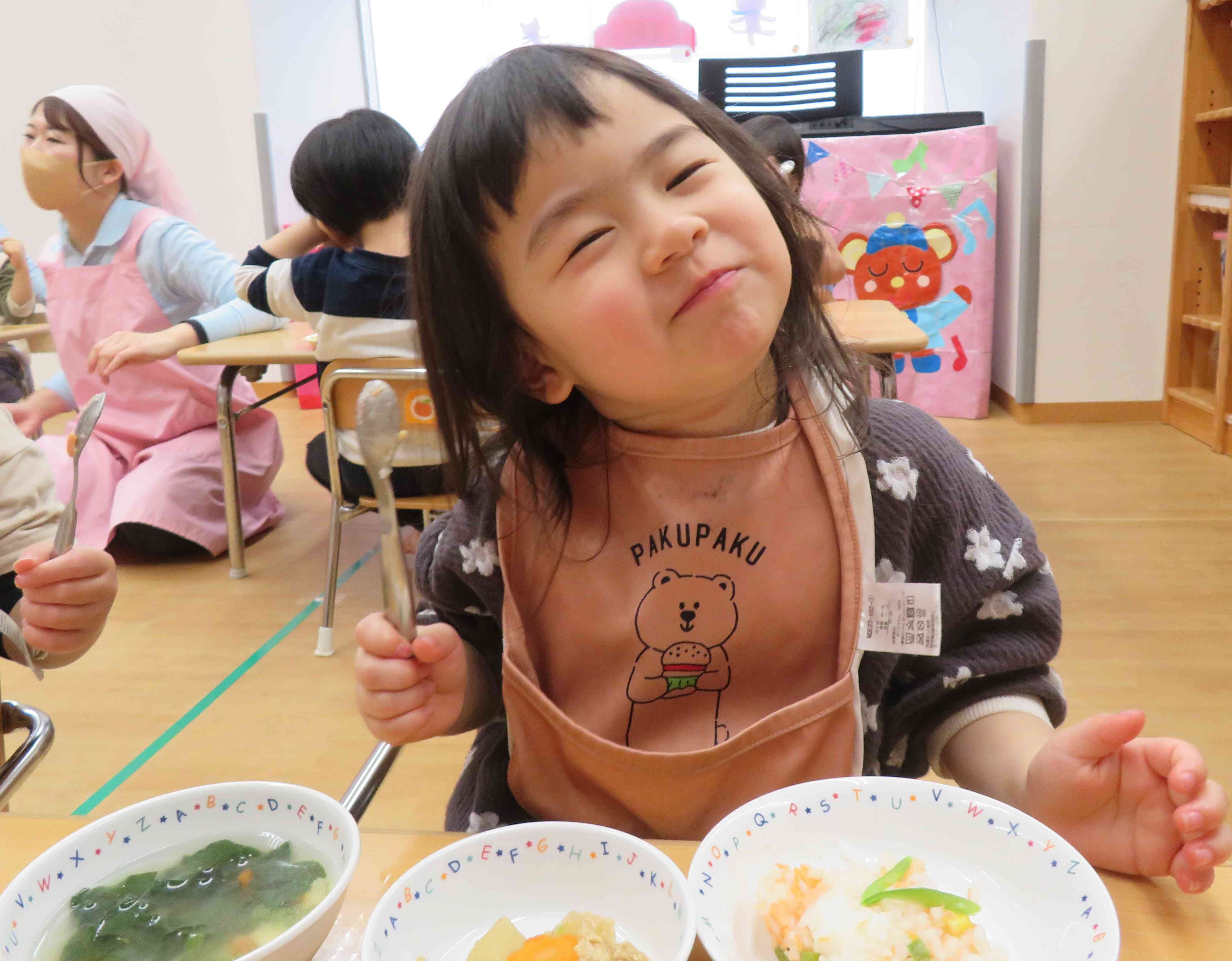 給食・午後おやつは自園調理です！！