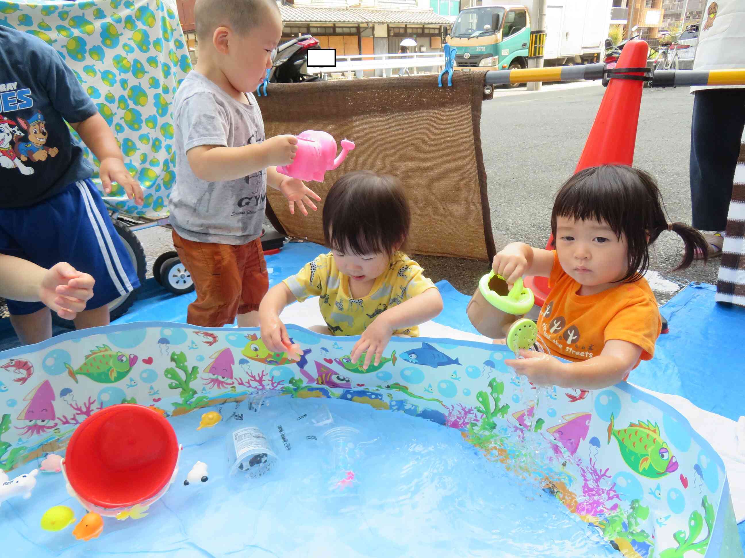 気持ちいい～♪(1歳児・あひるぐみ)