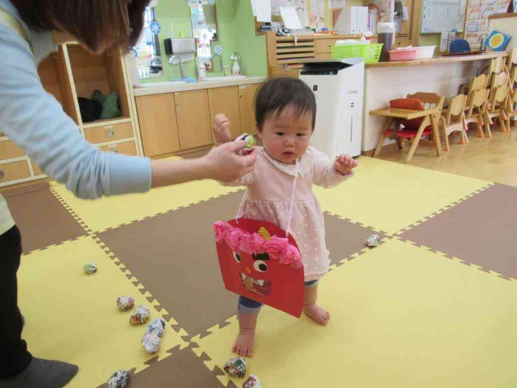 私も豆入れバッグを持っていくぞ～