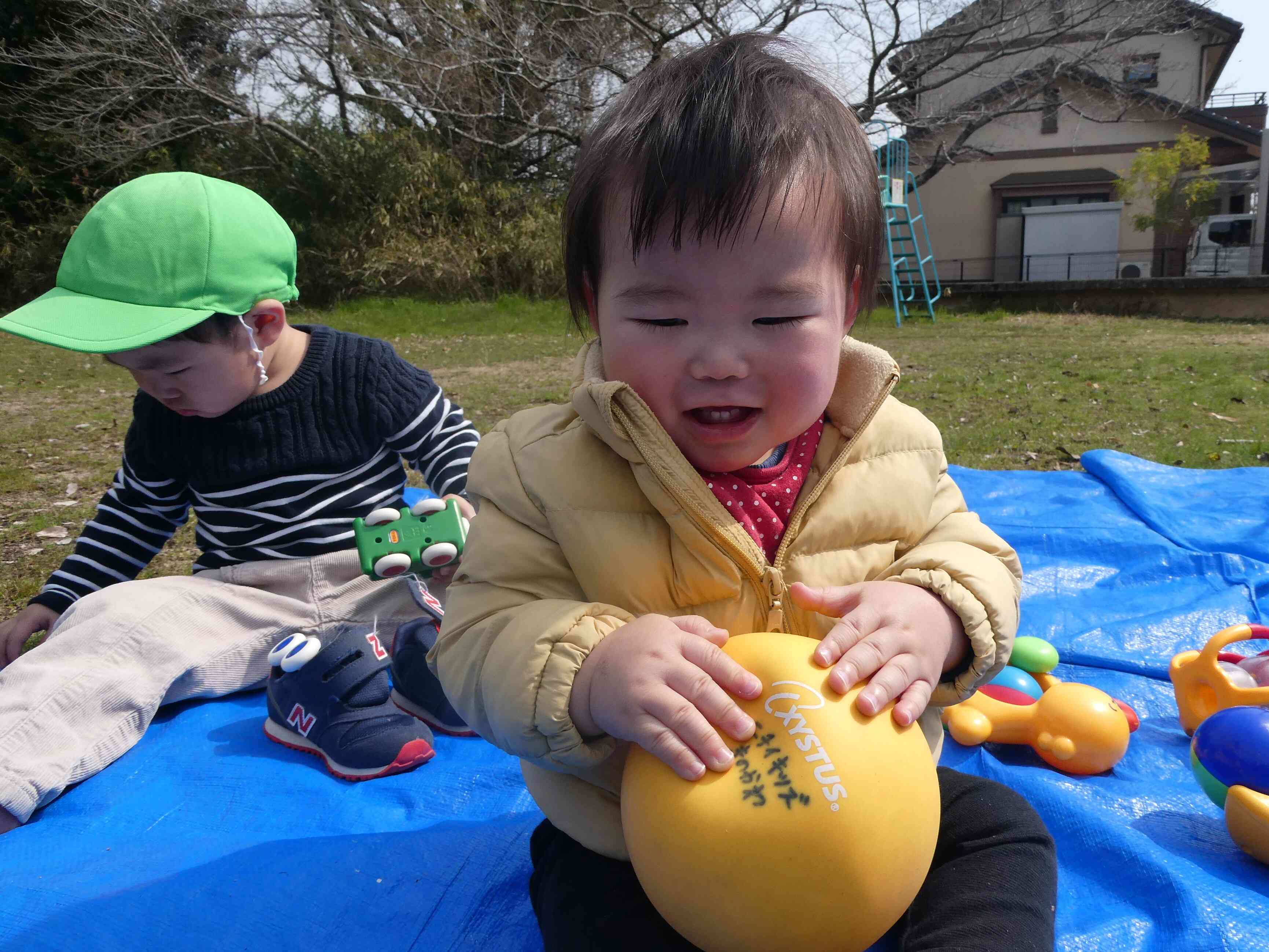ボール遊びも楽しい！
