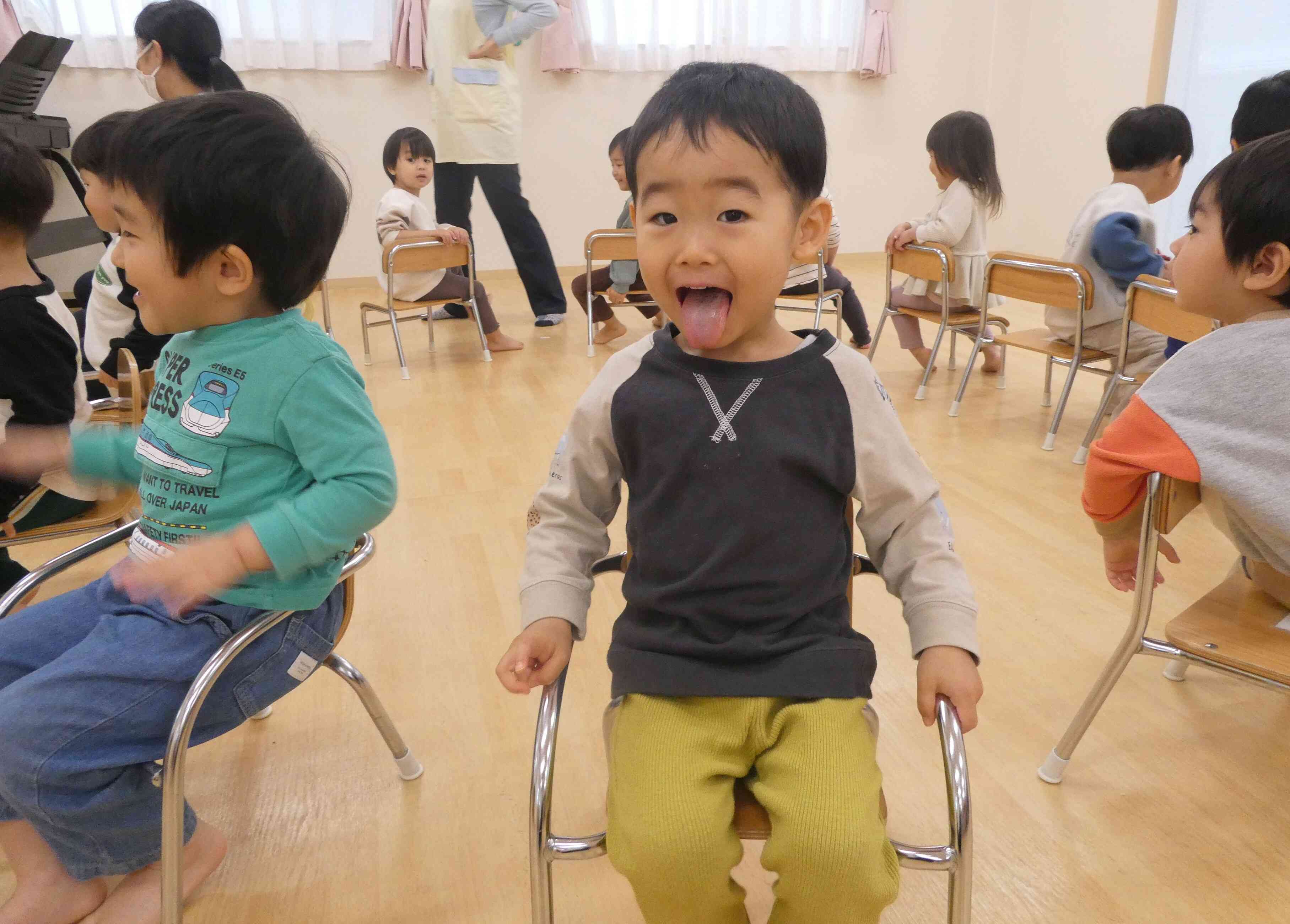 早く座るよ♪