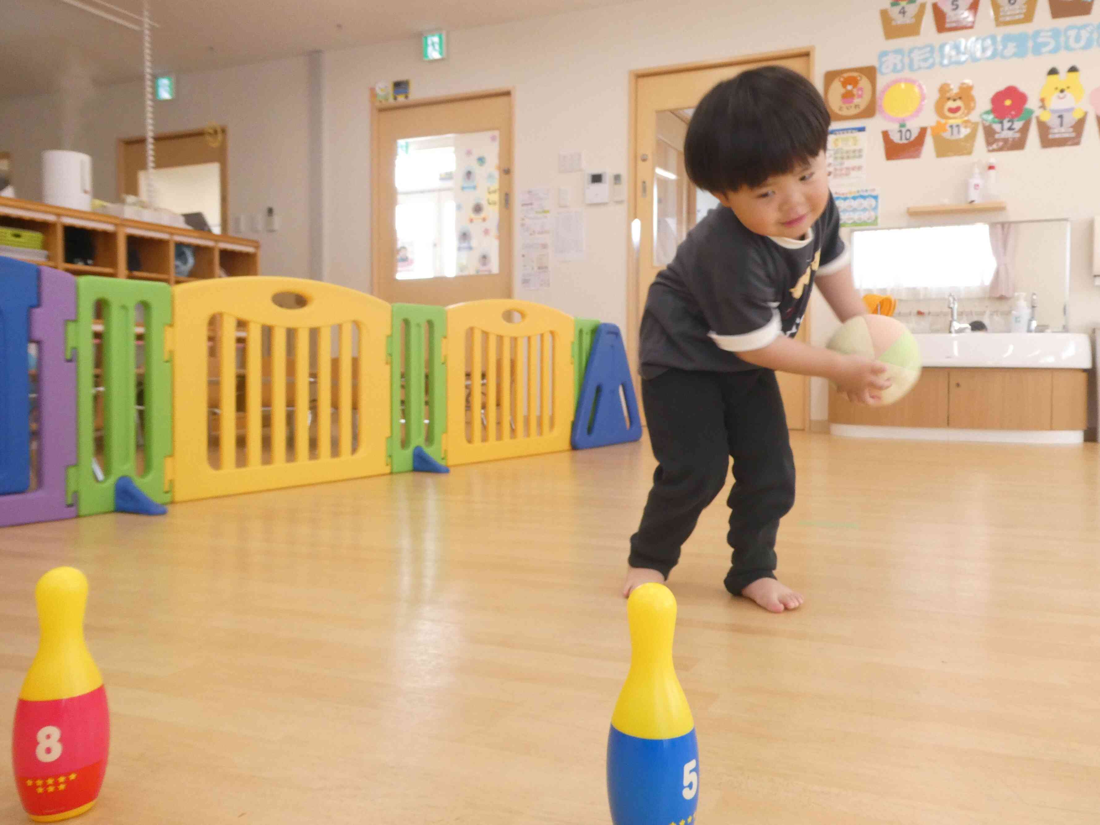 回転をつけて、えーい！