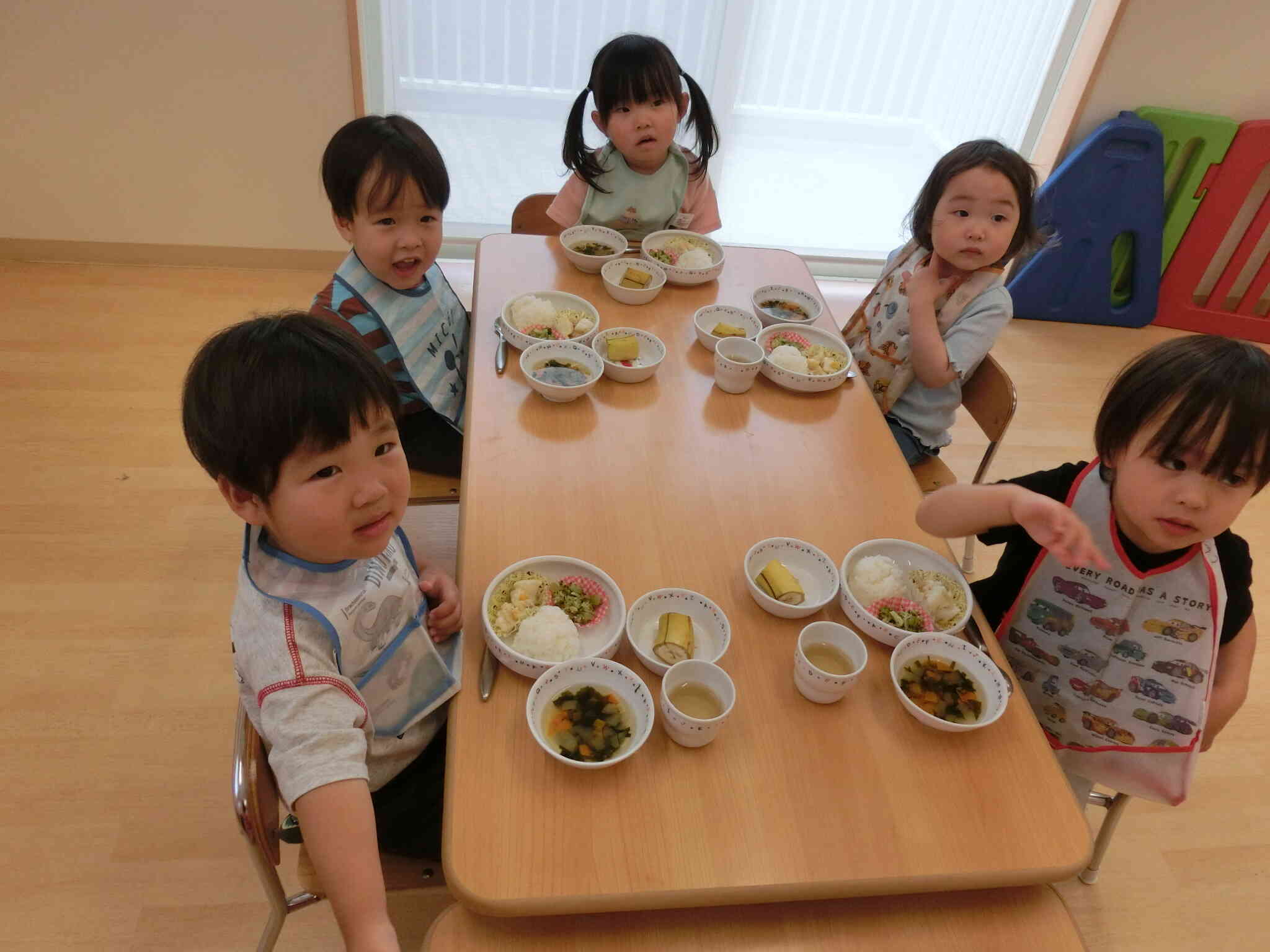 先生も一緒に食べる？