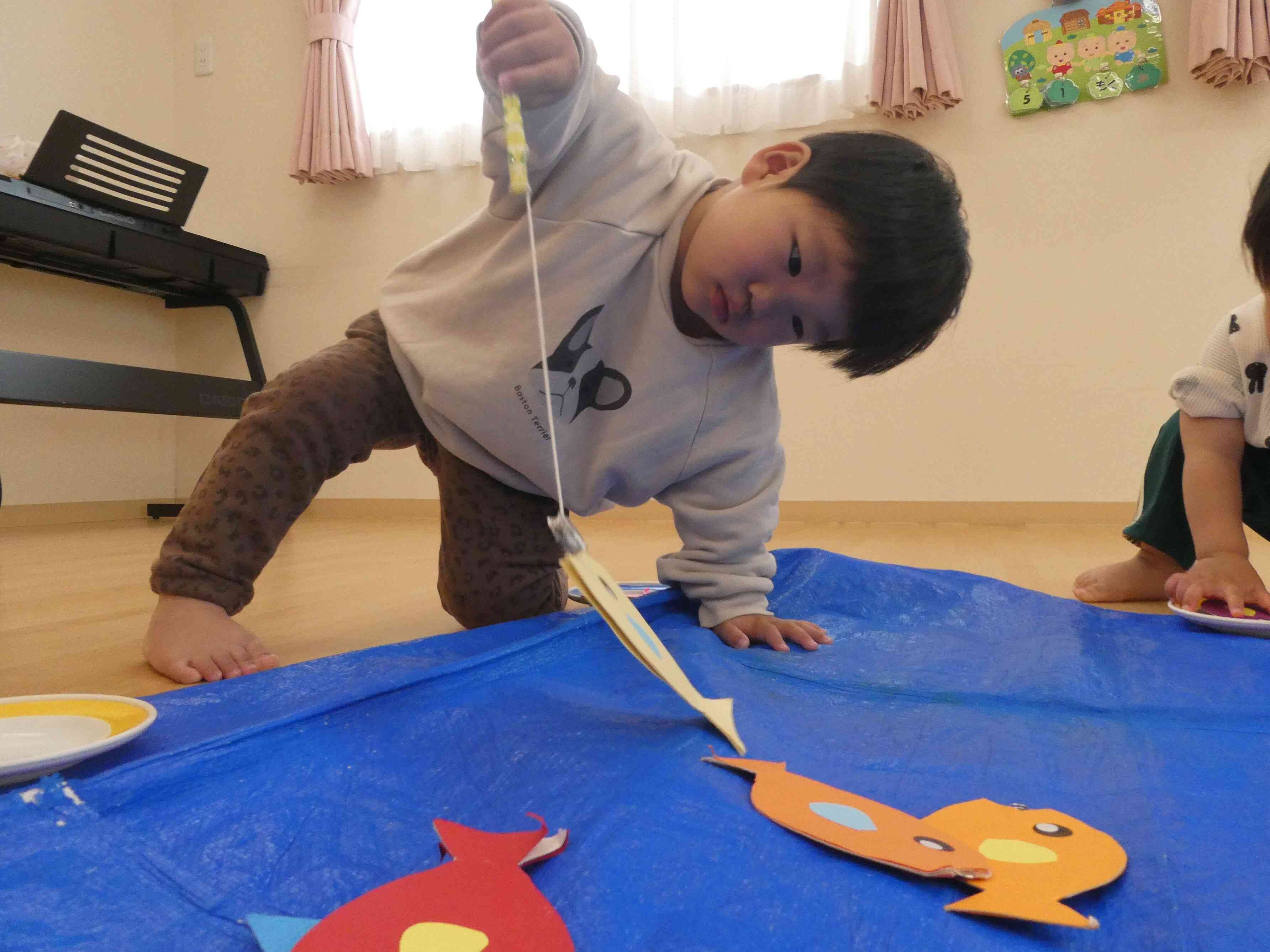 うさぎ組　いっぱい釣れるかなぁ？