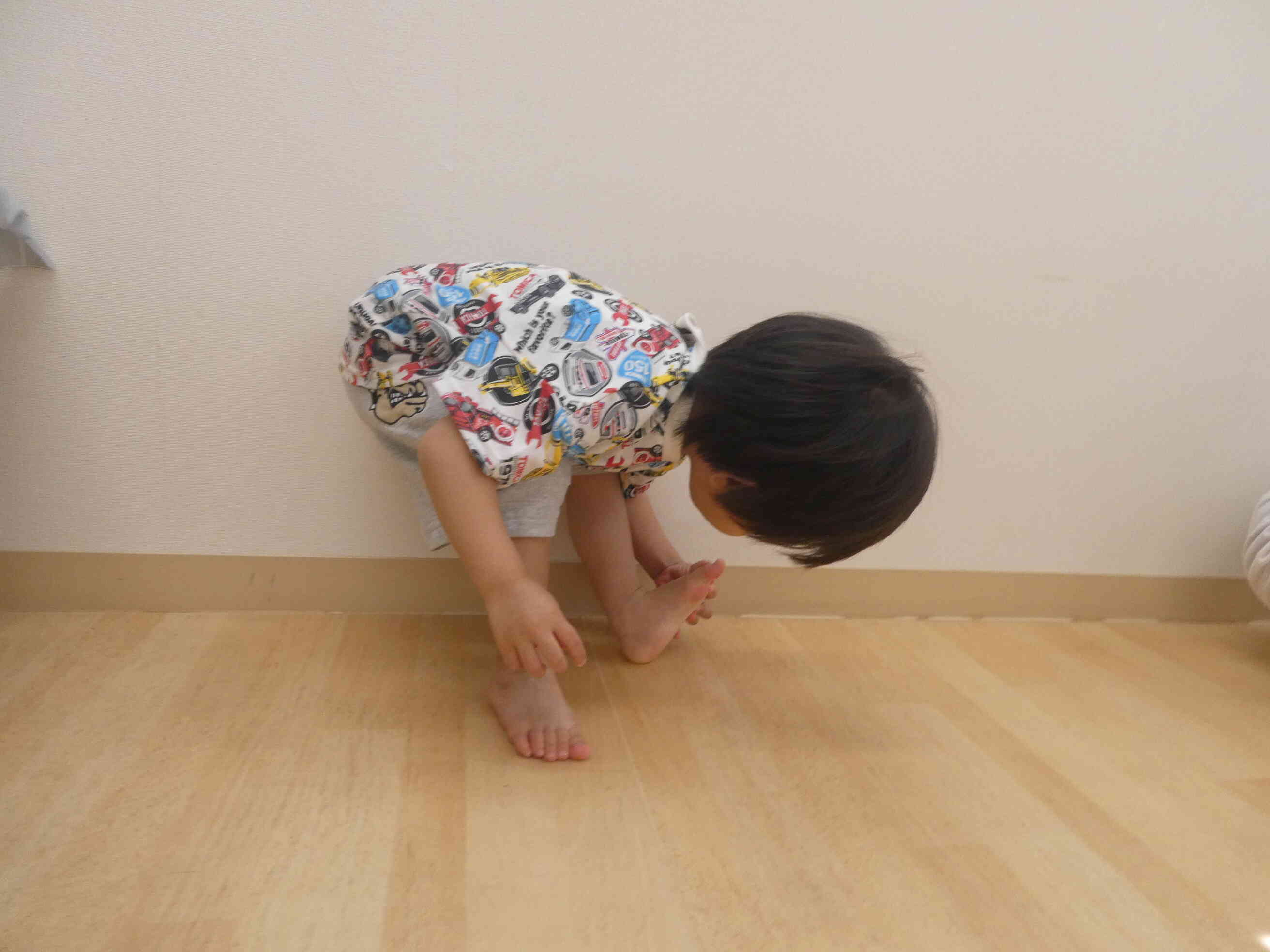 う～んっと！