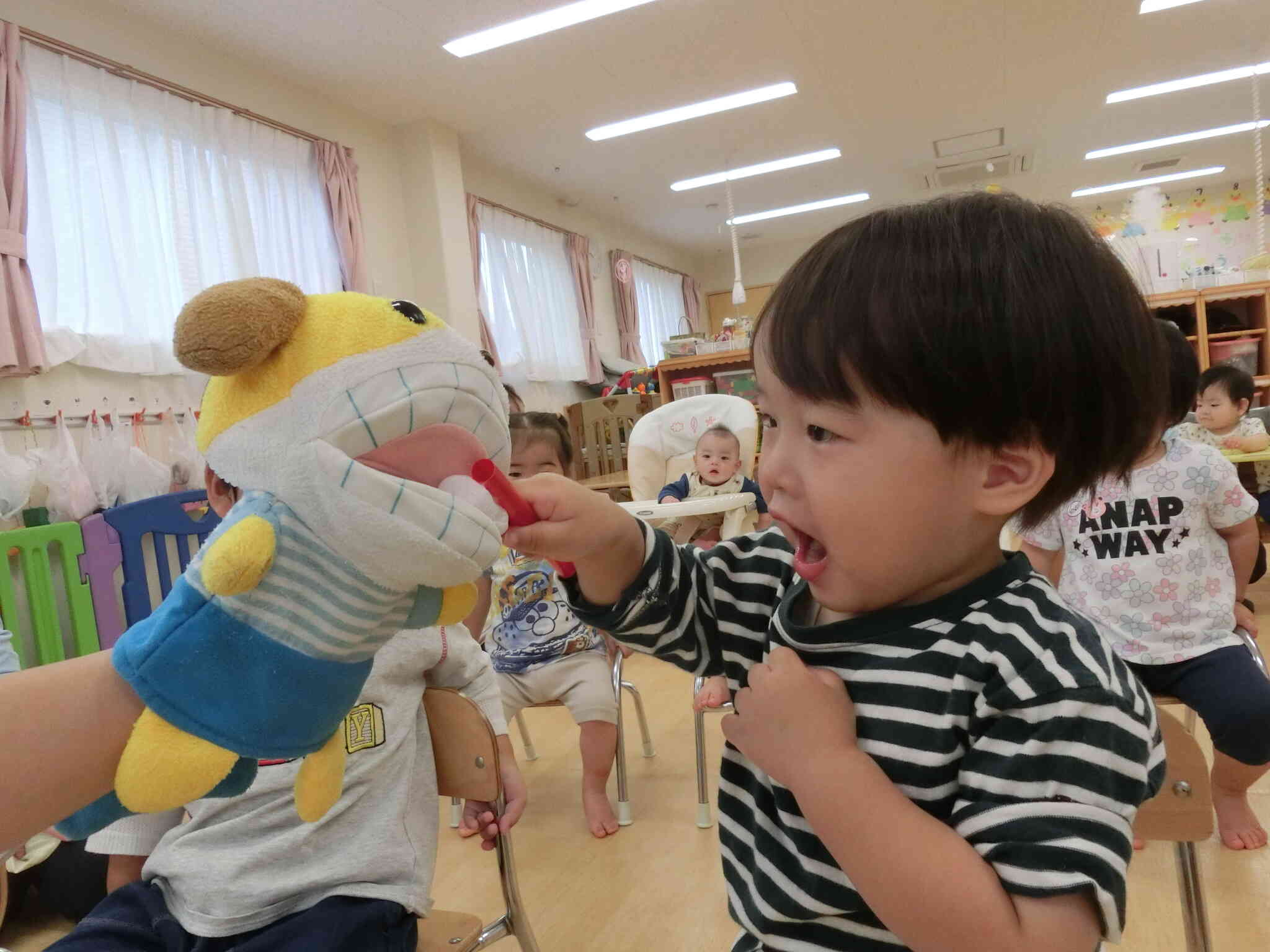 歯磨きするぞー！！