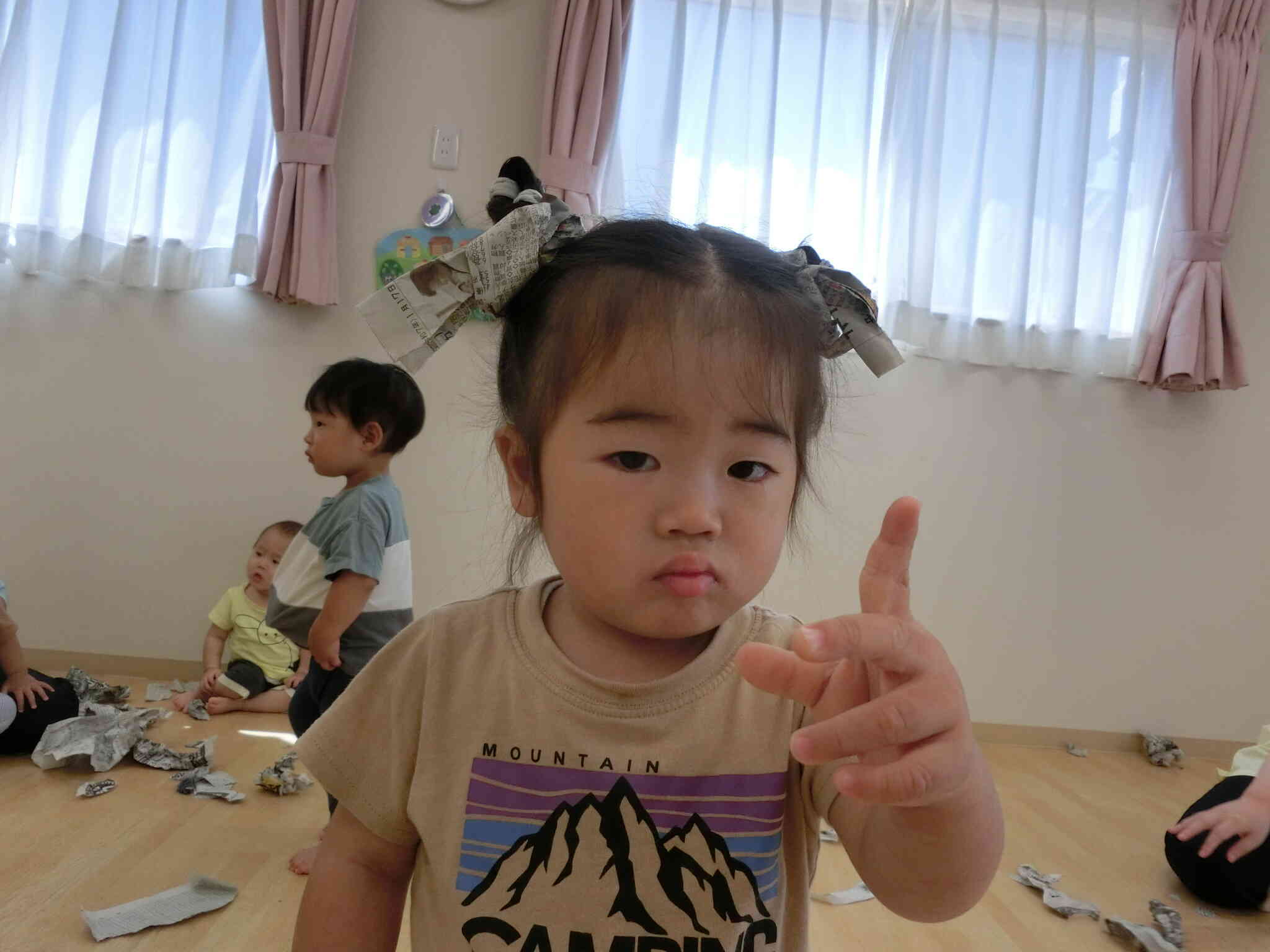 髪飾り可愛いでしょ?